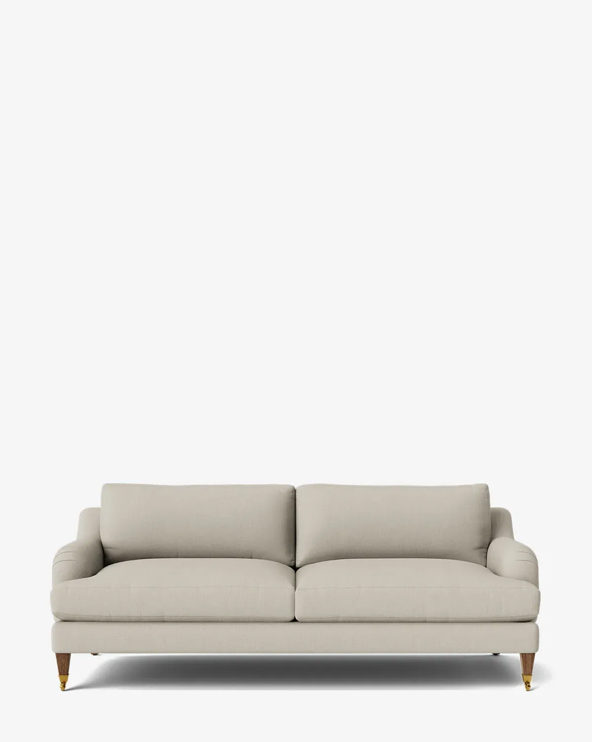 Lucille English Roll Arm Sofa - Basalt Belgian Linen product