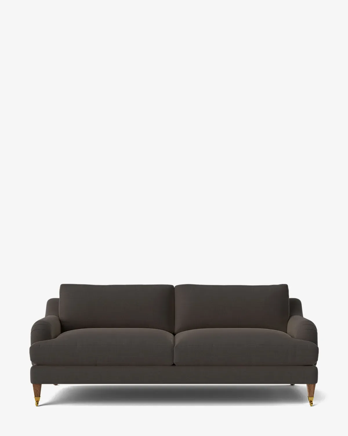 Lucille English Roll Arm Sofa - Pewter Linen, Oak product