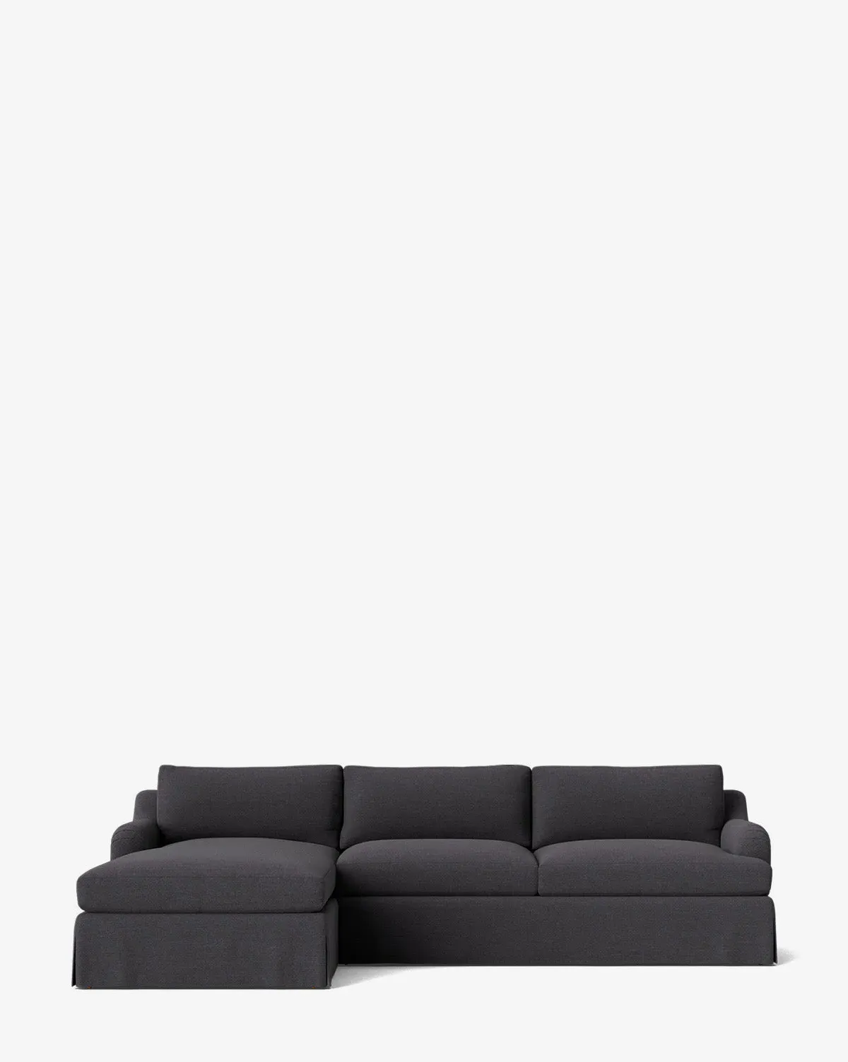Lucille Right-Facing Chaise Sectional - Slate, Crypton product