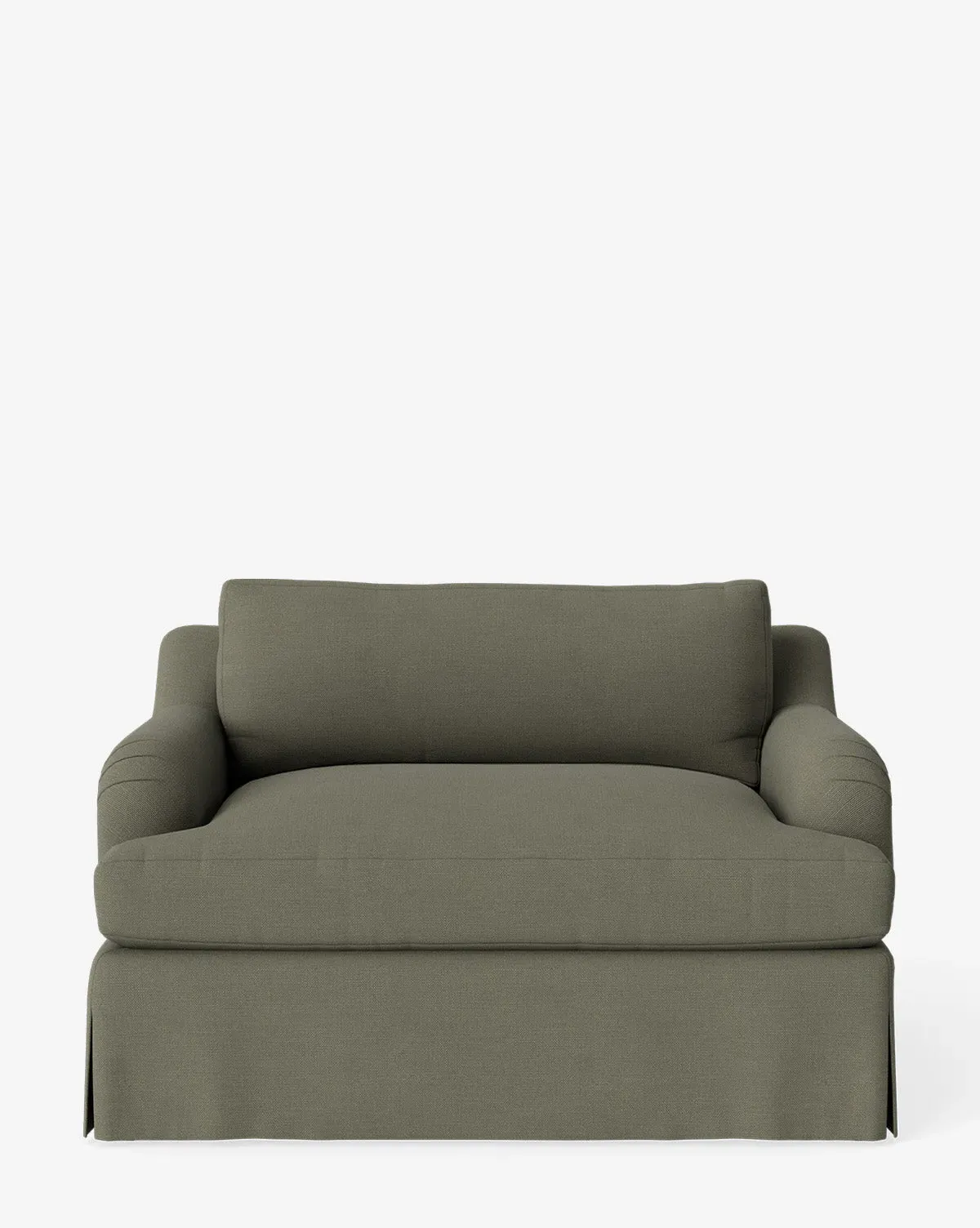 Lucille Skirted English Roll Arm Chair and a Half - Ivy Perennials product
