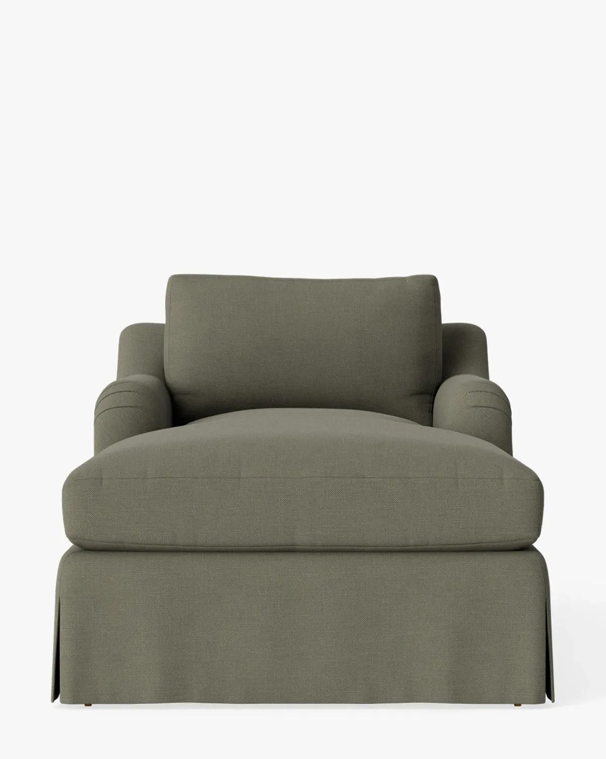 Lucille Skirted English Roll Arm Chaise Lounge - Ivy Perennials product