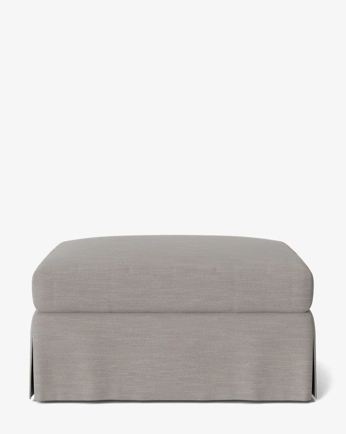 Lucille Skirted Ottoman - Perennials Nickel product