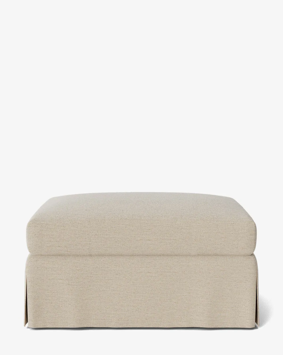 Lucille Skirted Ottoman - Sand, Crypton product