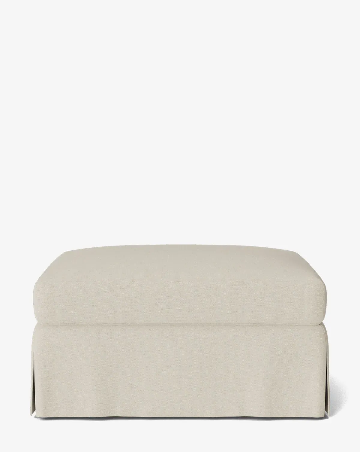 Lucille Skirted Ottoman - Sea Salt, Perennials product