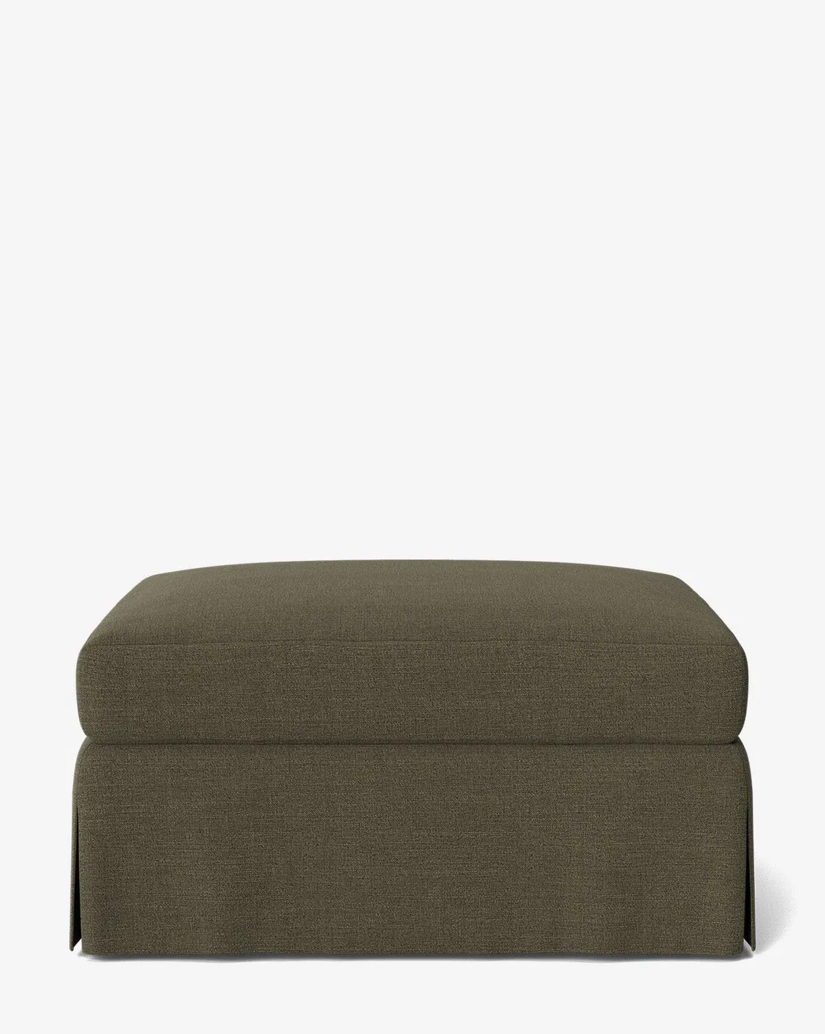 Lucille Skirted Ottoman - Thyme, Crypton product