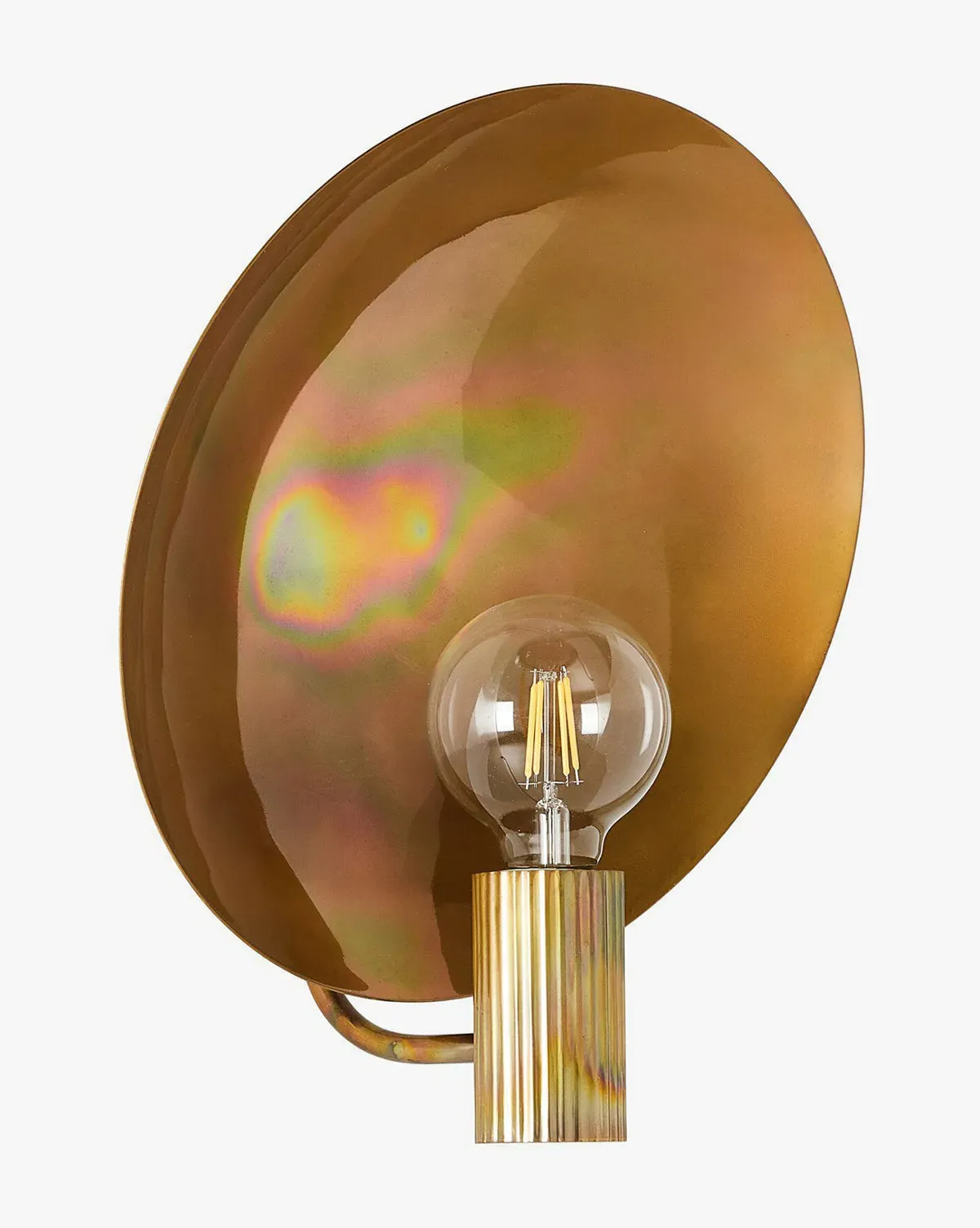 Lund Wall Sconce - Burnt Brass, Metal product