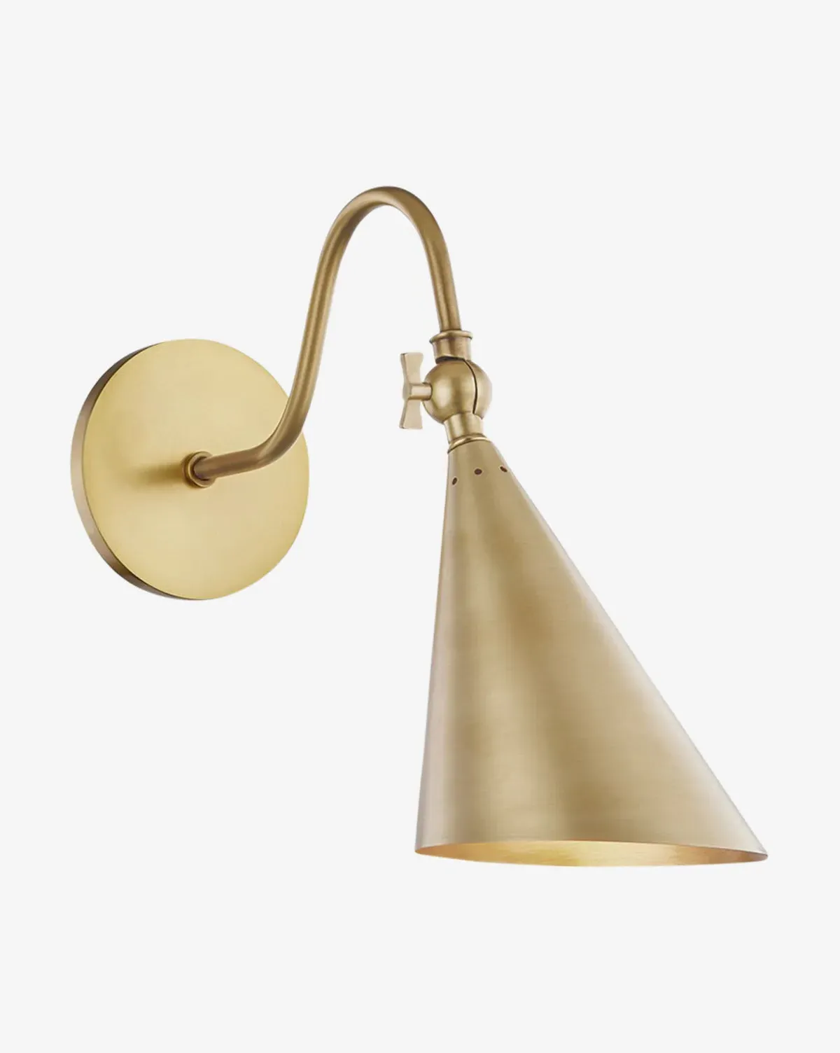 Lupe Wall Sconce Adjustable - Aged Brass product