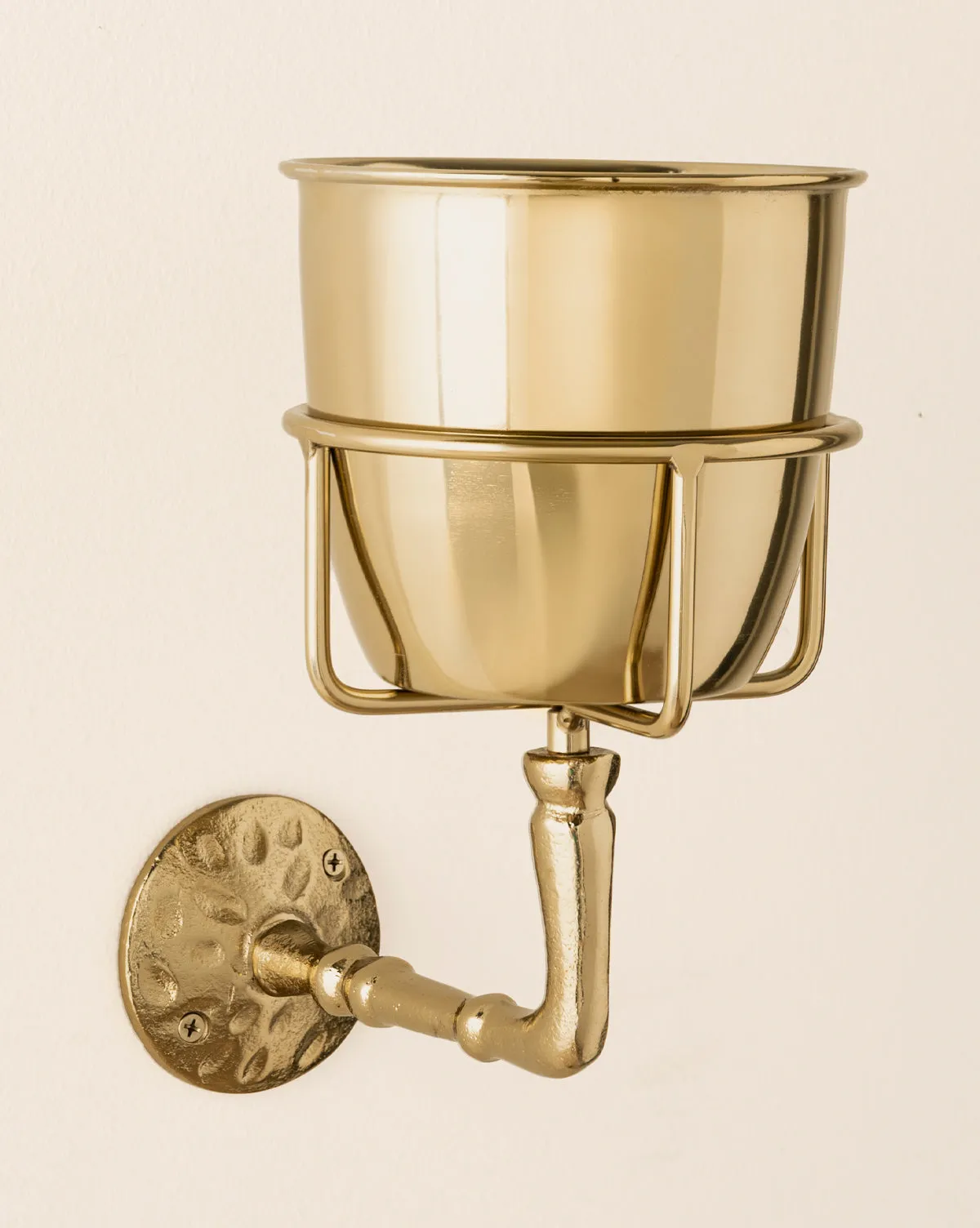 Lydia Wall Bracket & Vase - Brass product