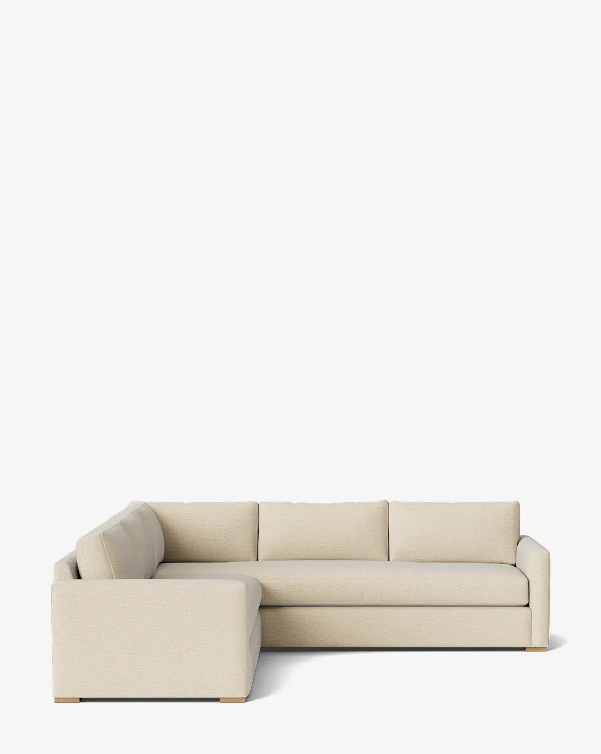 Macy L-Shaped Sectional Sofa - Parchment, Crypton product