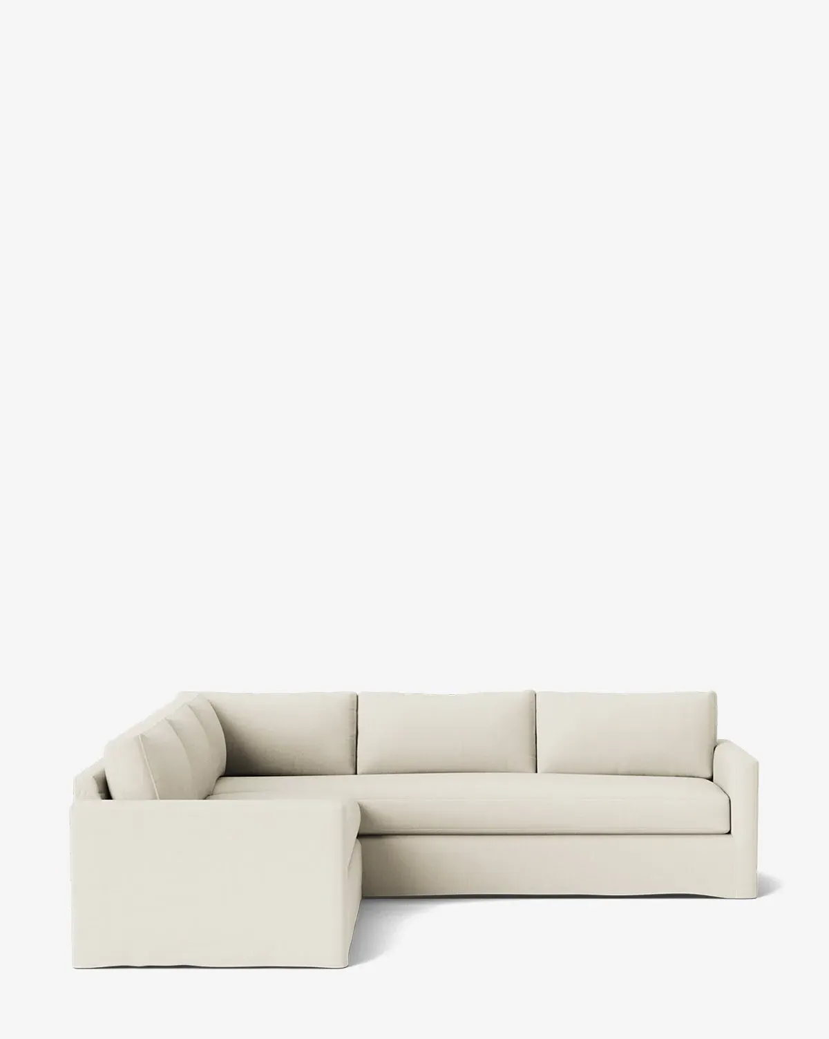 Macy Slipcover L-Shaped Sectional - Belgian Linen product