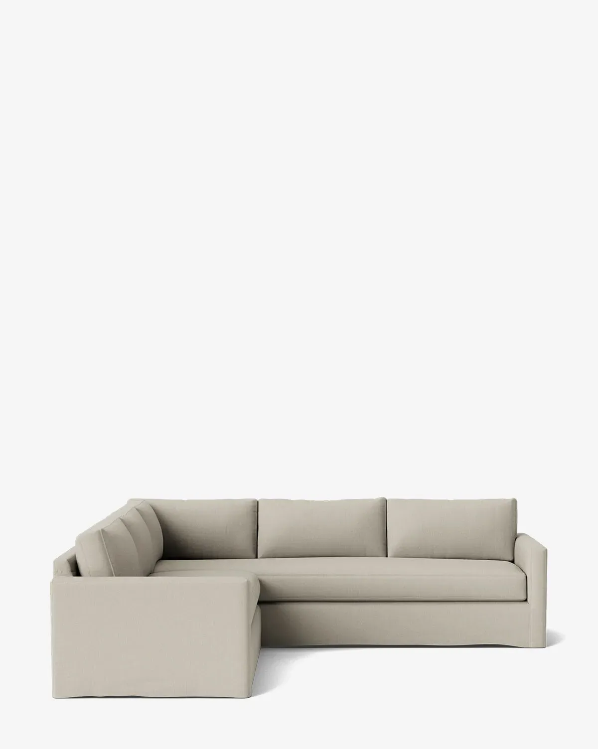 Macy Slipcover L-Shaped Sectional - Belgian Linen product