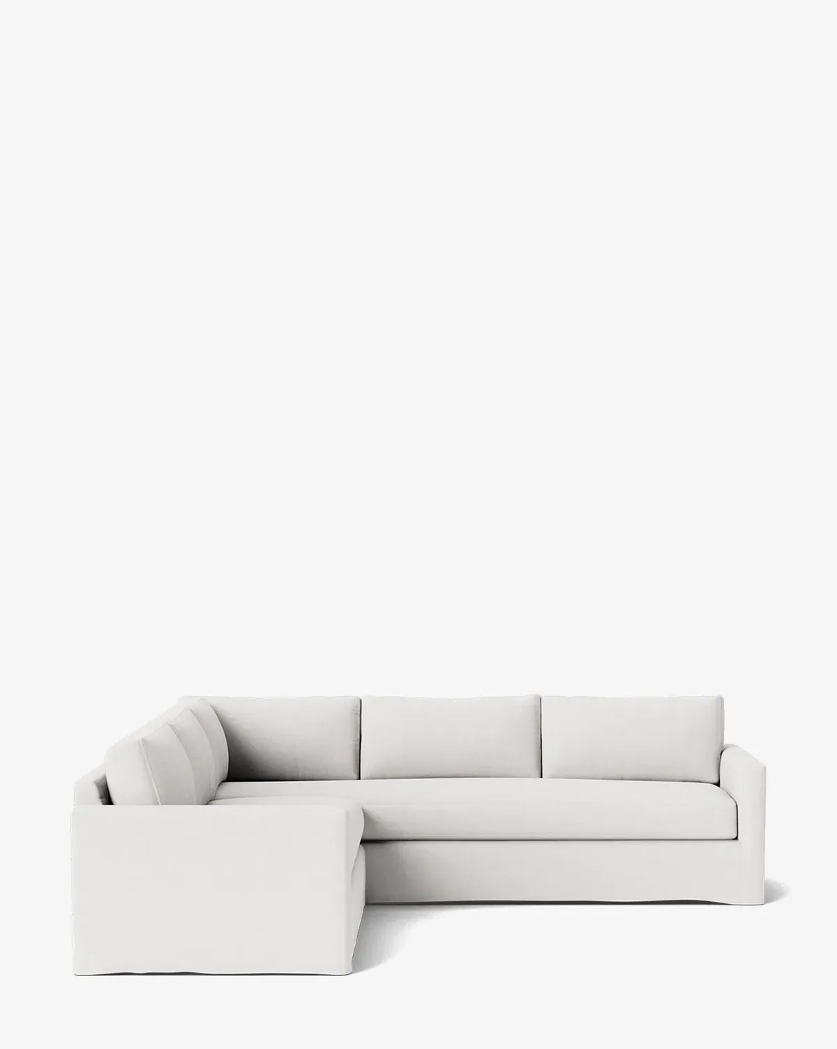 Macy Slipcover L-Shaped Sectional - Gardenia, Perennials product