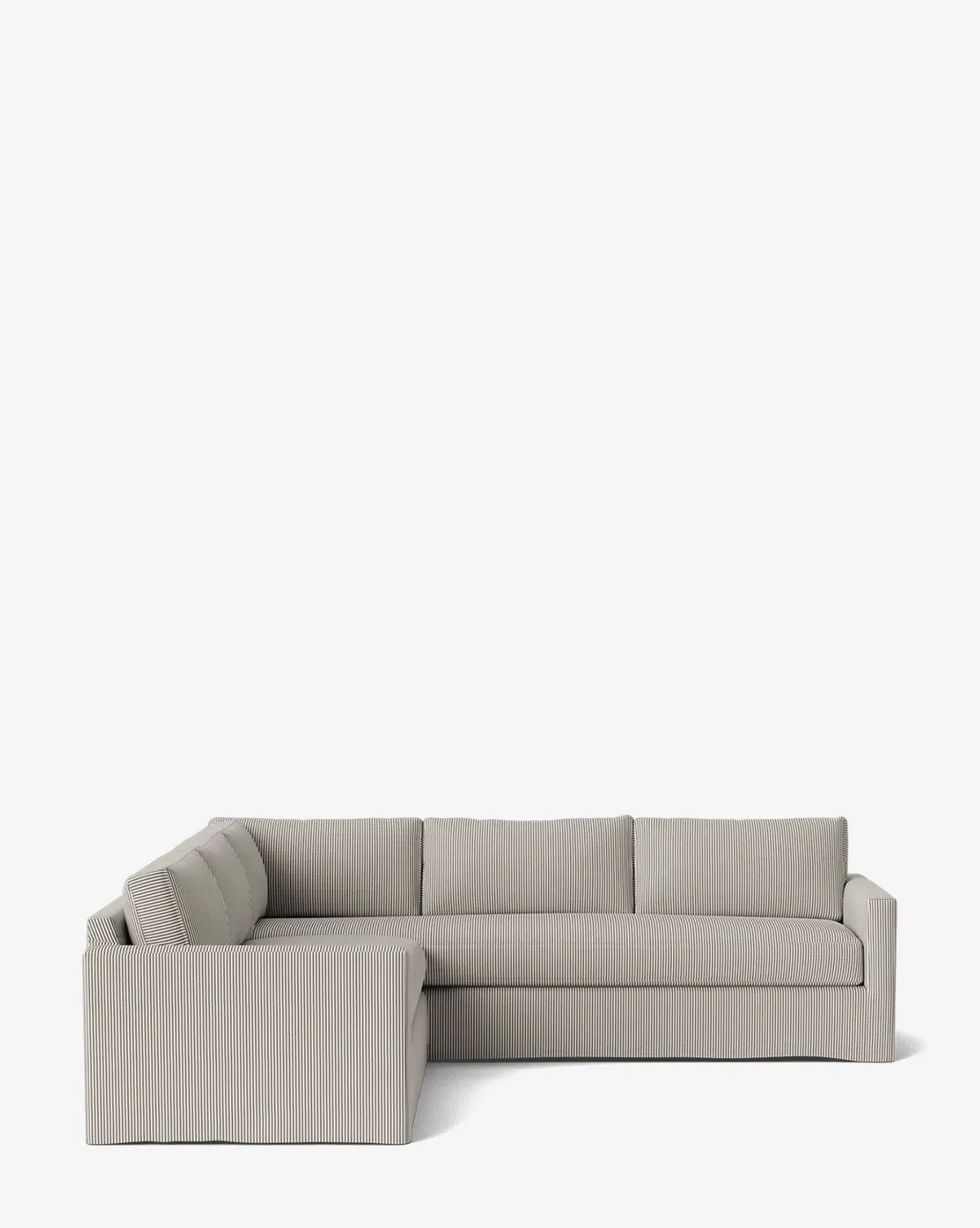 Macy Slipcover L-Shaped Sectional - Iron, Perennials Fabric product