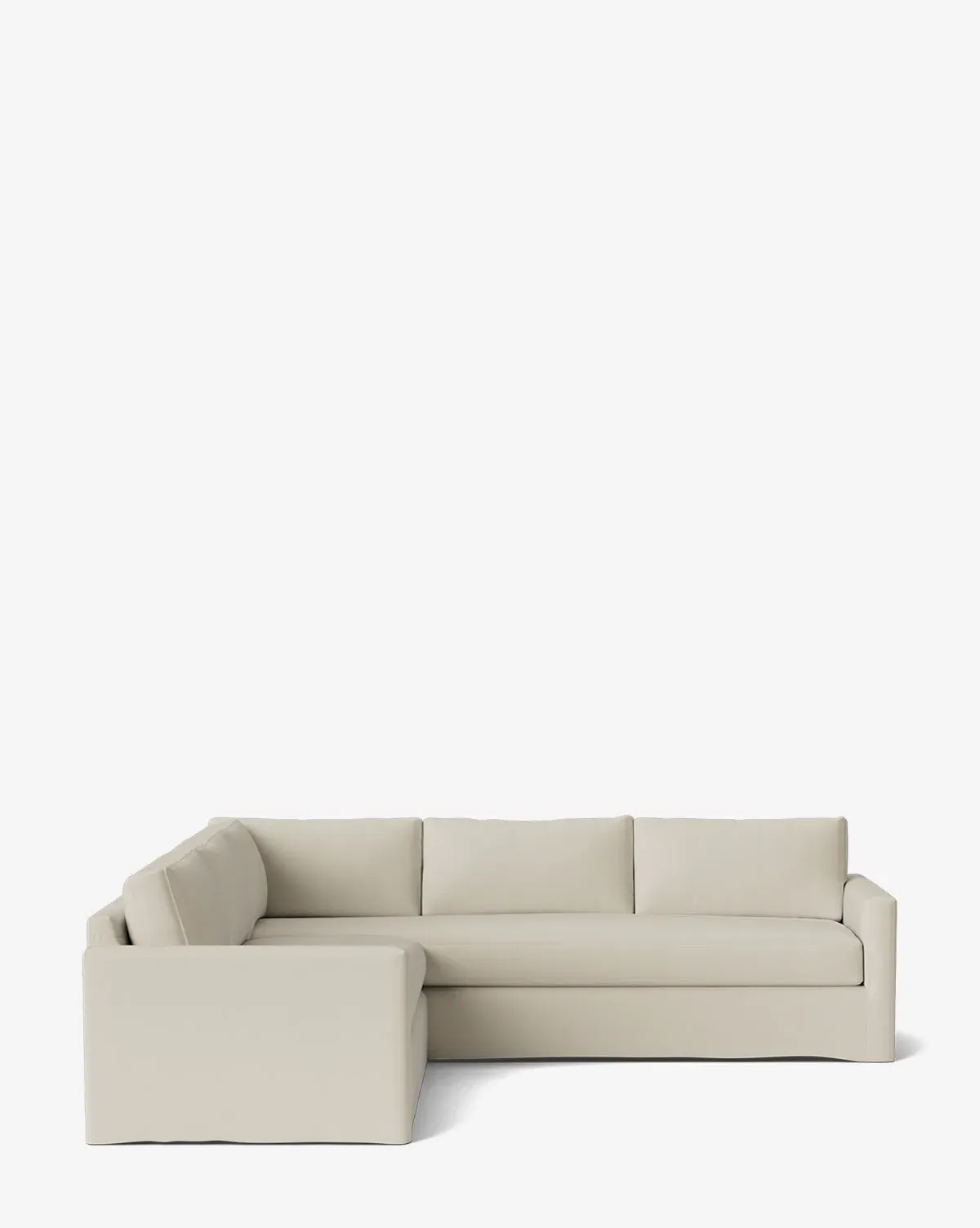 Macy Slipcover L-Shaped Sectional - Sea Salt product