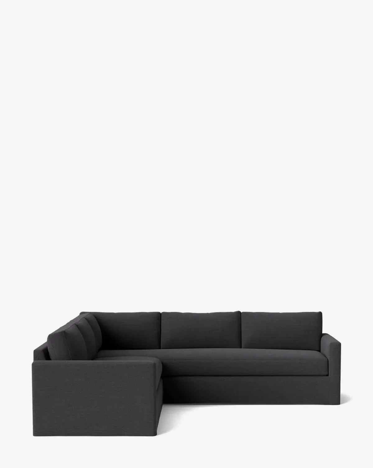 Macy Slipcover L-Shaped Sectional - Slate, Crypton product