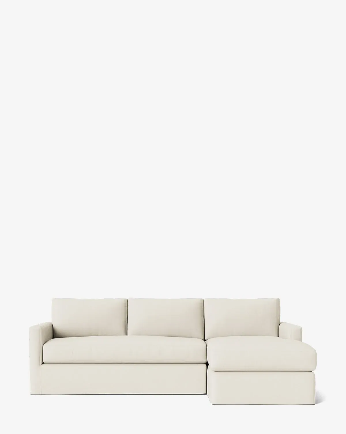 Macy Slipcover Left Chaise Sectional - Chantilly Belgian Linen product