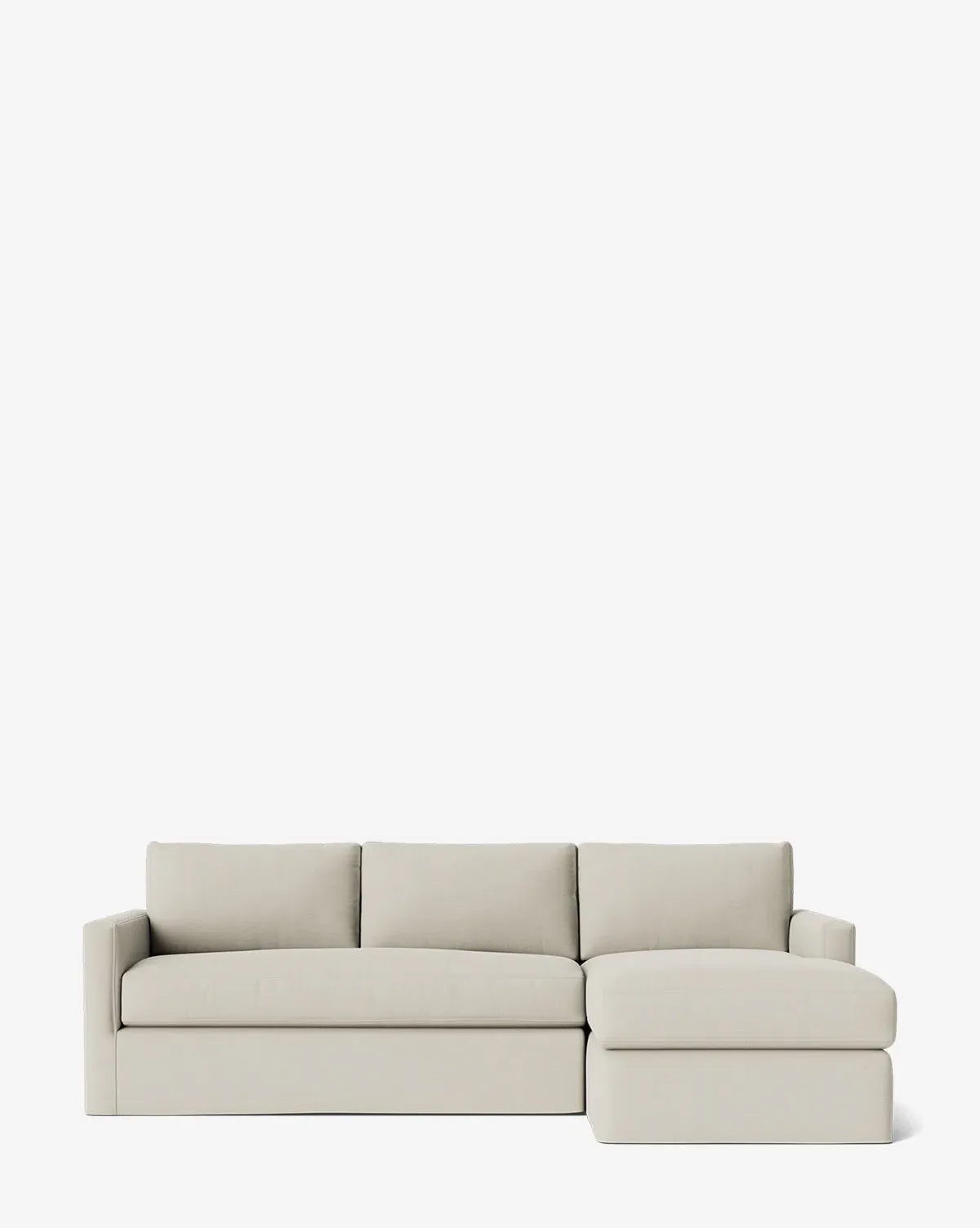 Macy Slipcover Left Chaise Sectional - Egret, Perennials product