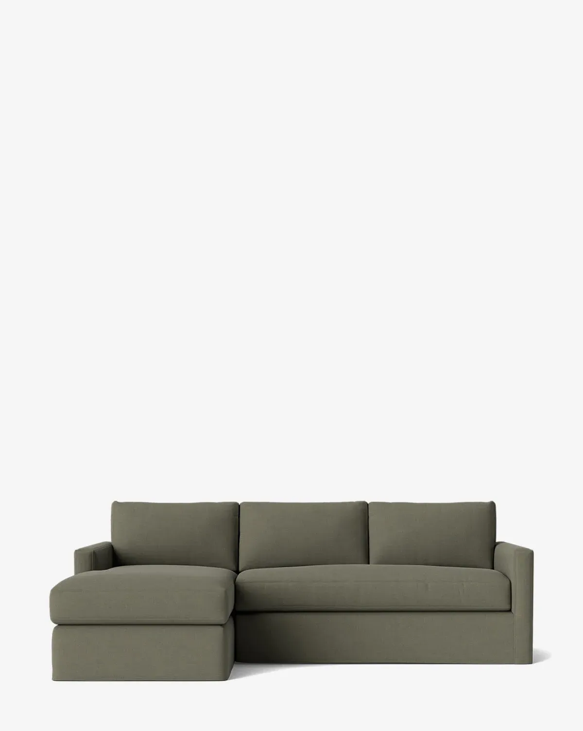 Macy Slipcover Right Chaise Sectional - Ivy, Perennials product