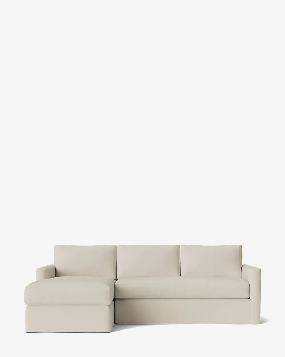 Macy Slipcover Right Chaise Sectional - Sea Salt product