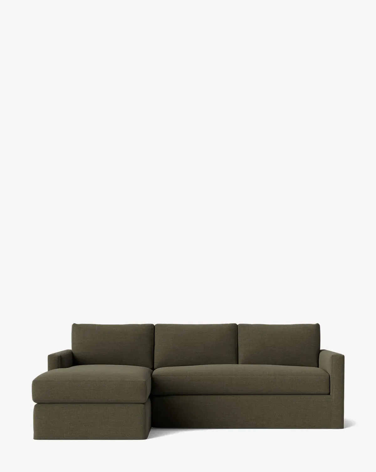 Macy Slipcover Right Chaise Sectional - Thyme, Crypton product