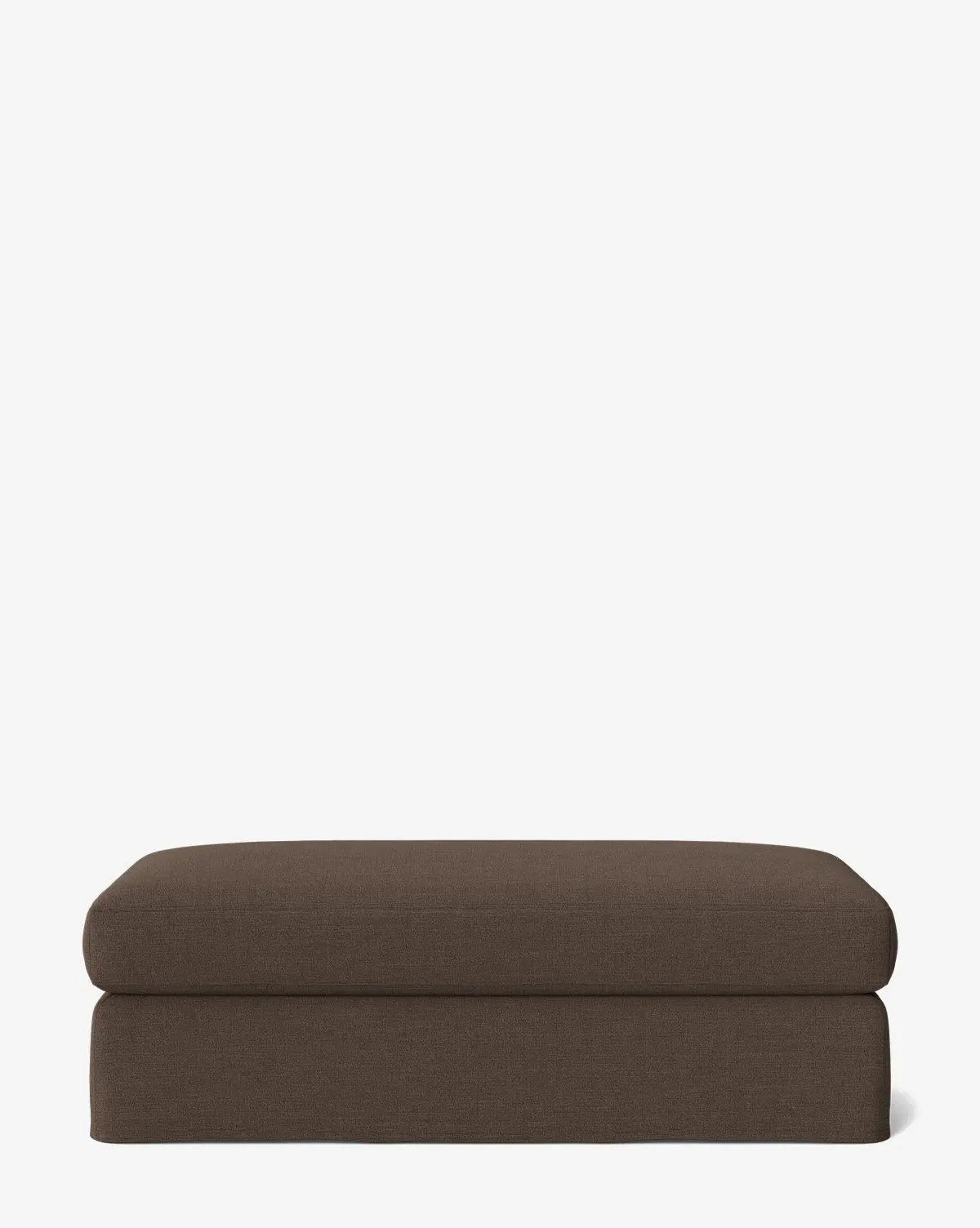 Macy Slipcover Small Ottoman - Coffee, Crypton product
