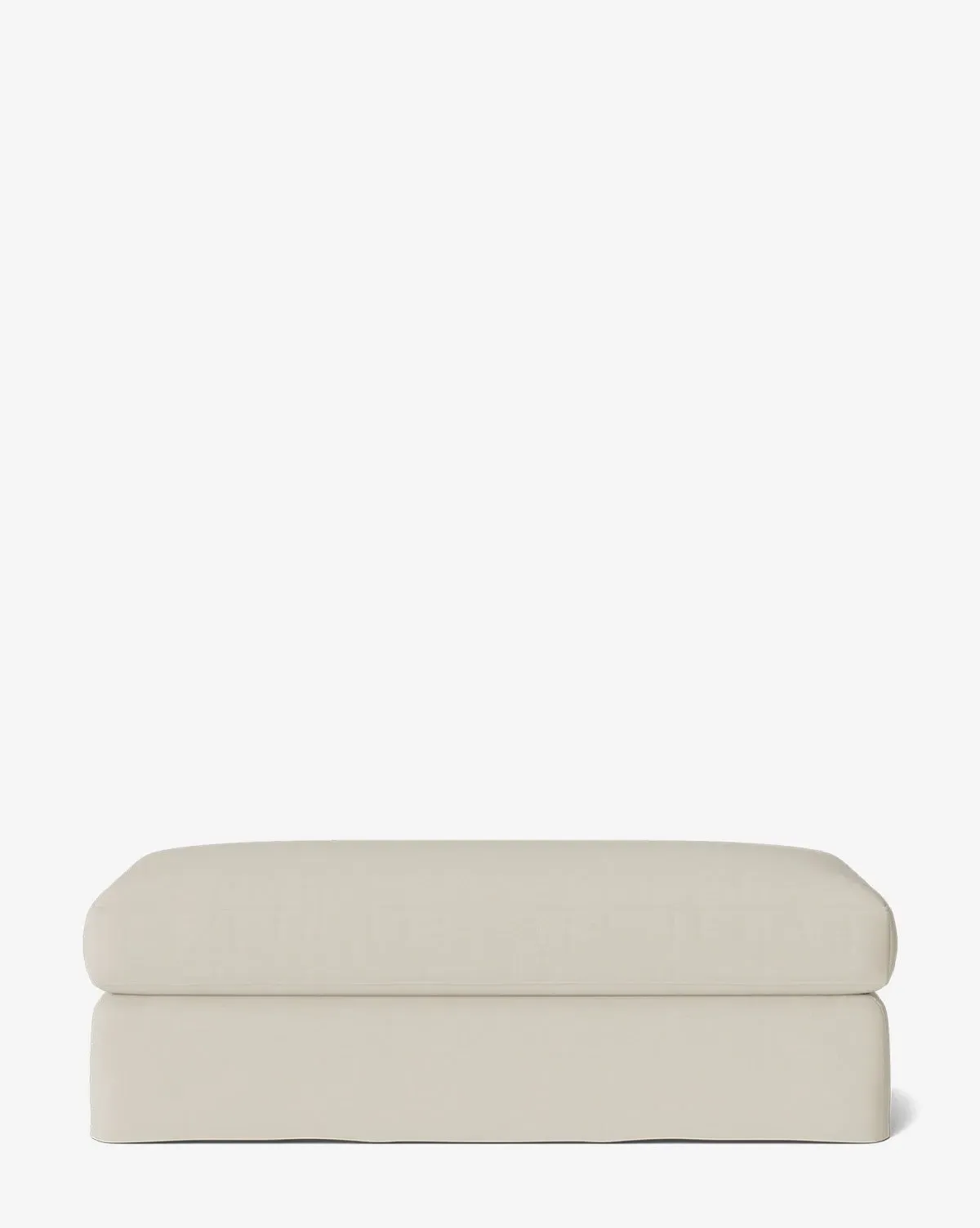 Macy Slipcover Small Ottoman - Sea Salt, Perennials product