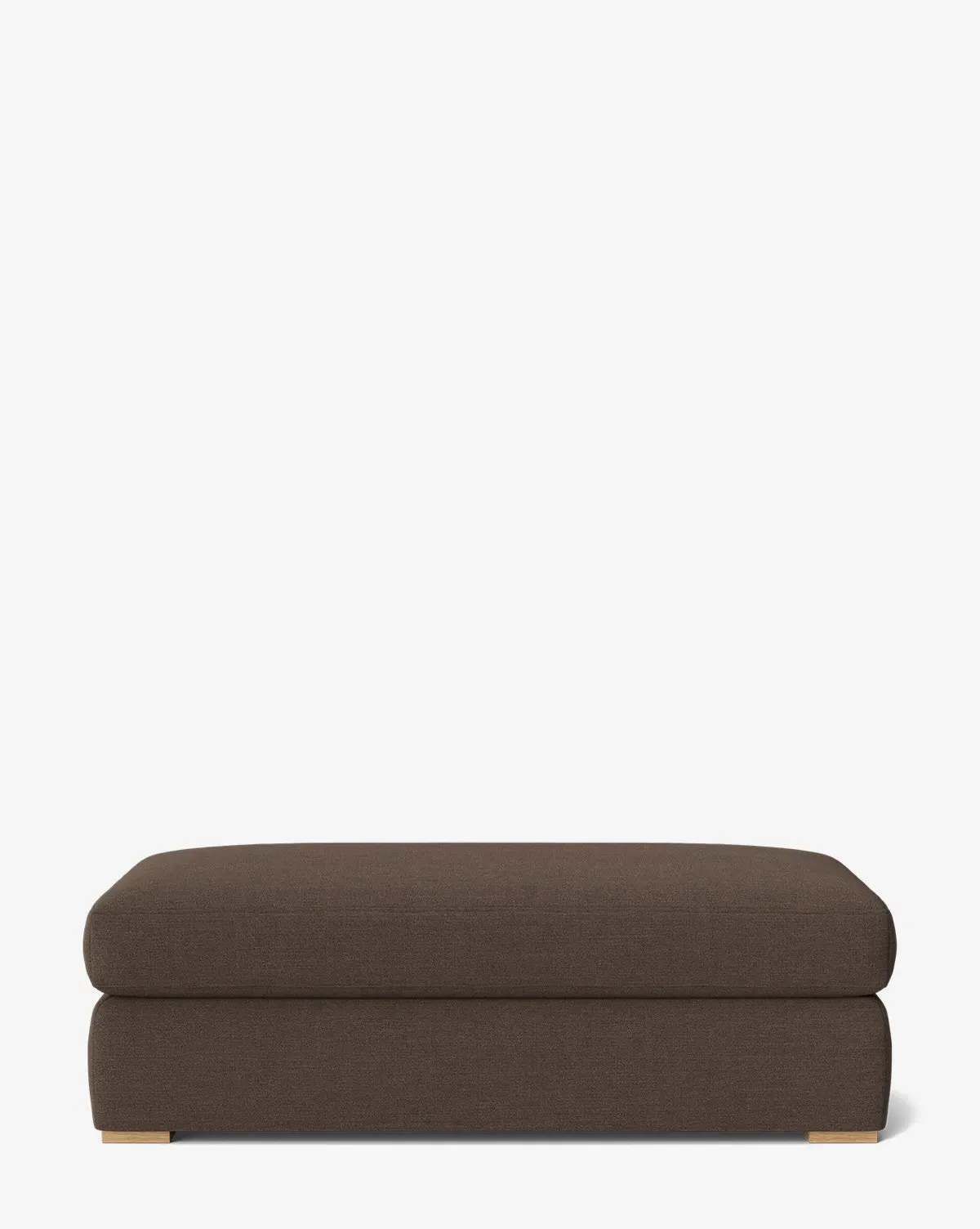 Macy Small Upholstered Ottoman - Coffee, Crypton product
