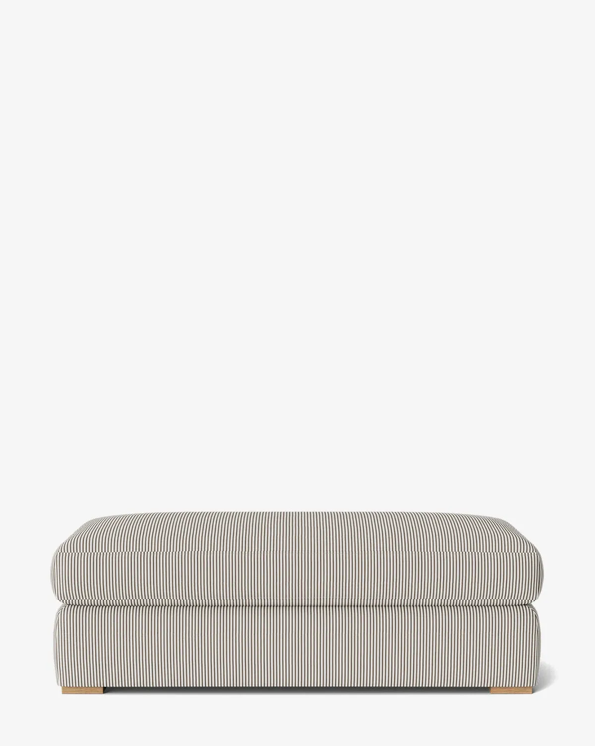 Macy Small Upholstered Ottoman - Iron, Perennials product