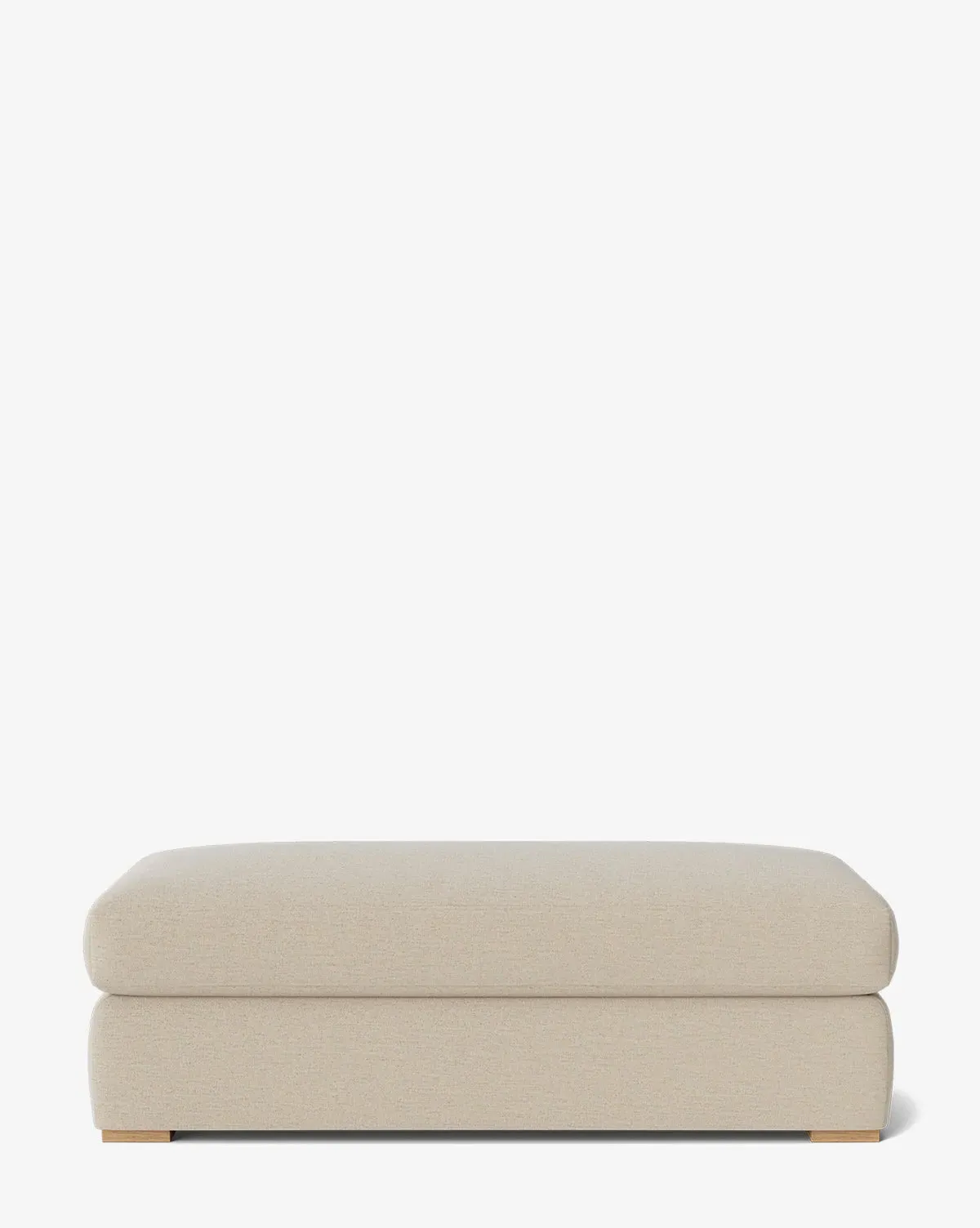 Macy Small Upholstered Ottoman - Sand, Crypton product