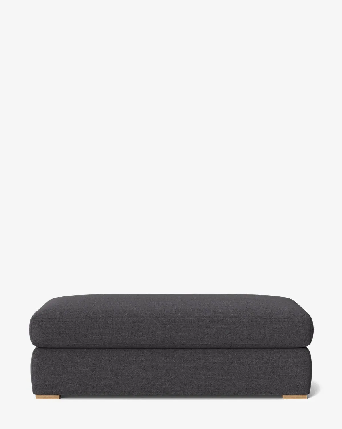 Macy Small Upholstered Ottoman - Slate, Crypton product