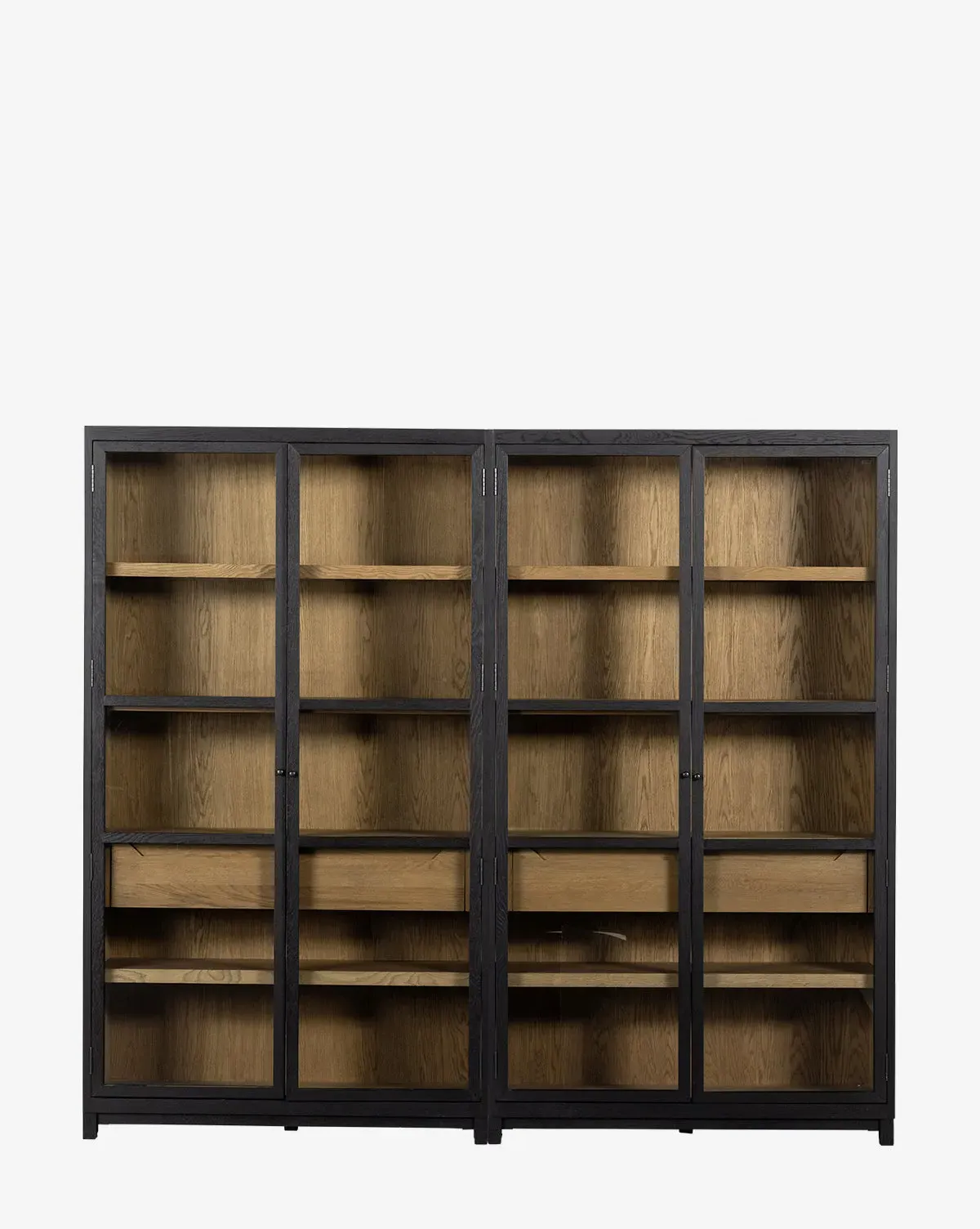 Maddox Bookcase with Glass Doors - Oak product