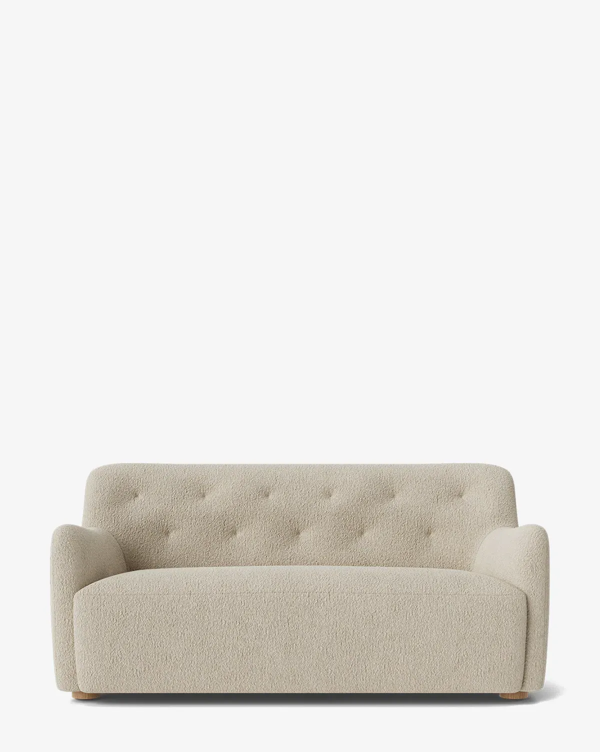 Magda 65.25" Settee with Tufting - Flax Boucle product