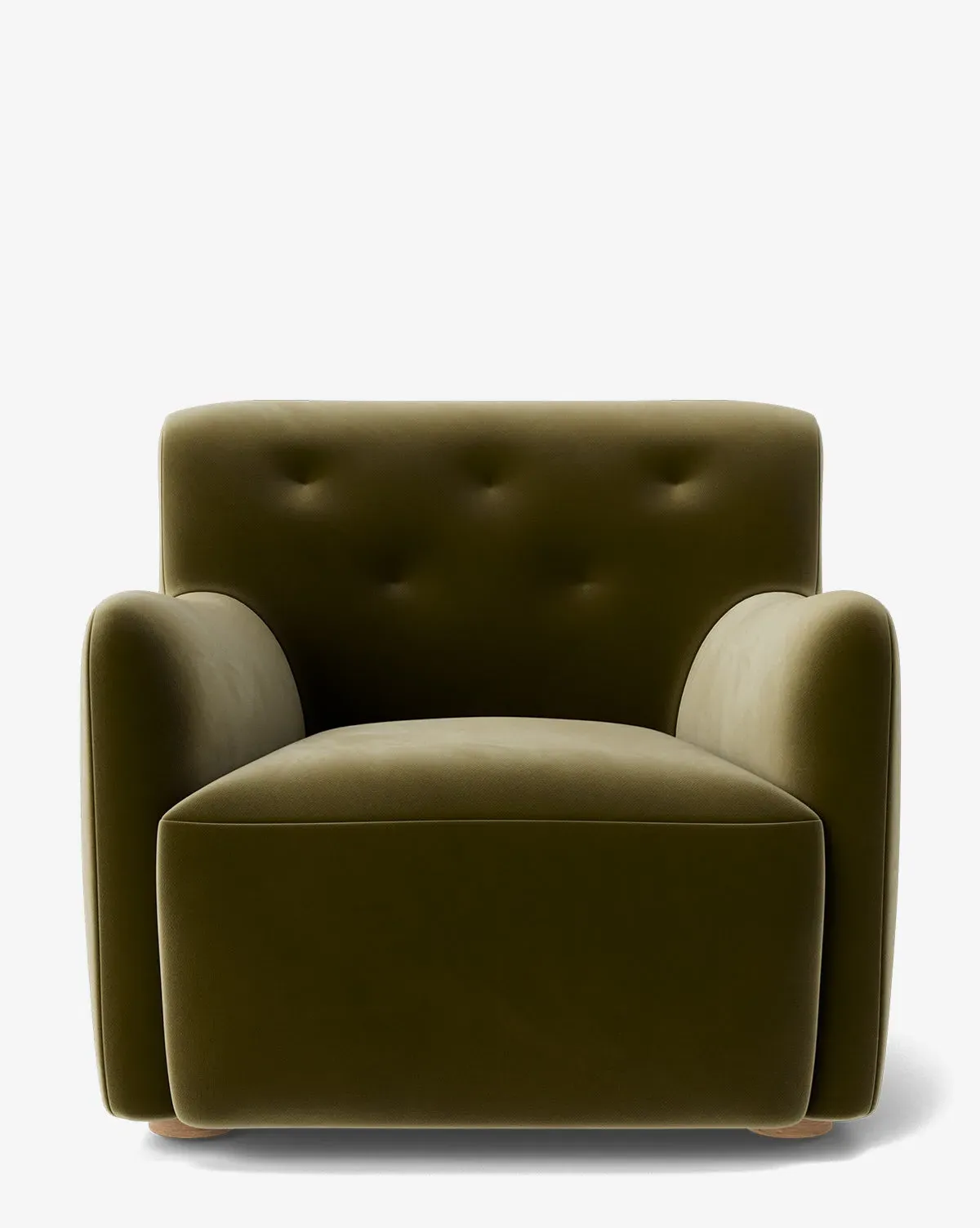 Magda Lounge Chair - Olive, Velvet product