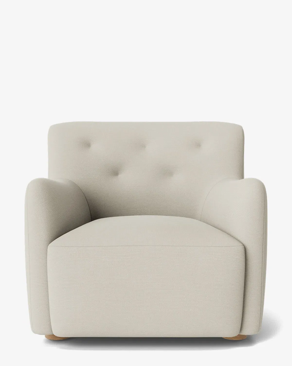 Magda Lounge Chair with Tufting - White Oak product