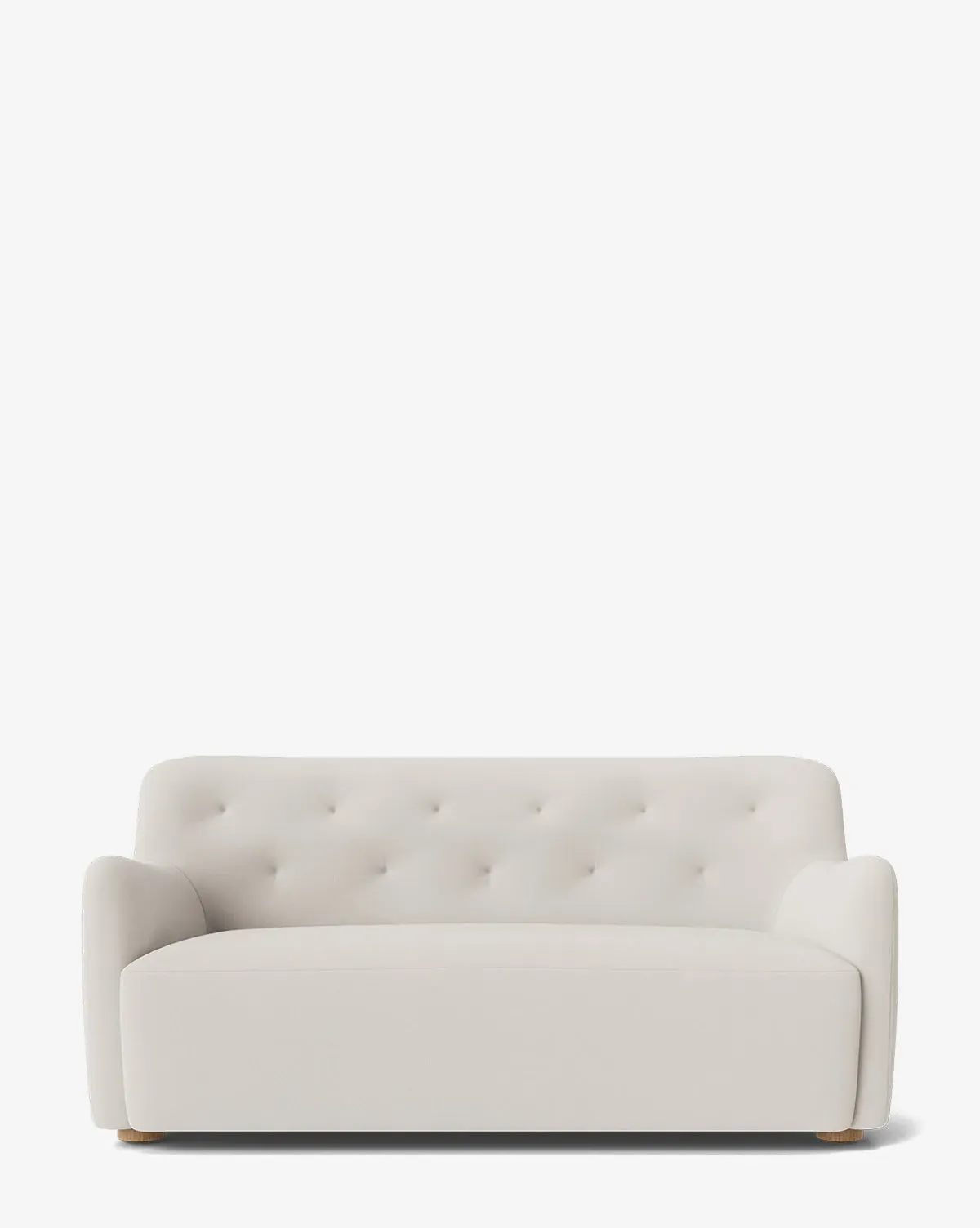 Magda Settee - White Oak, Crypton Blanc product