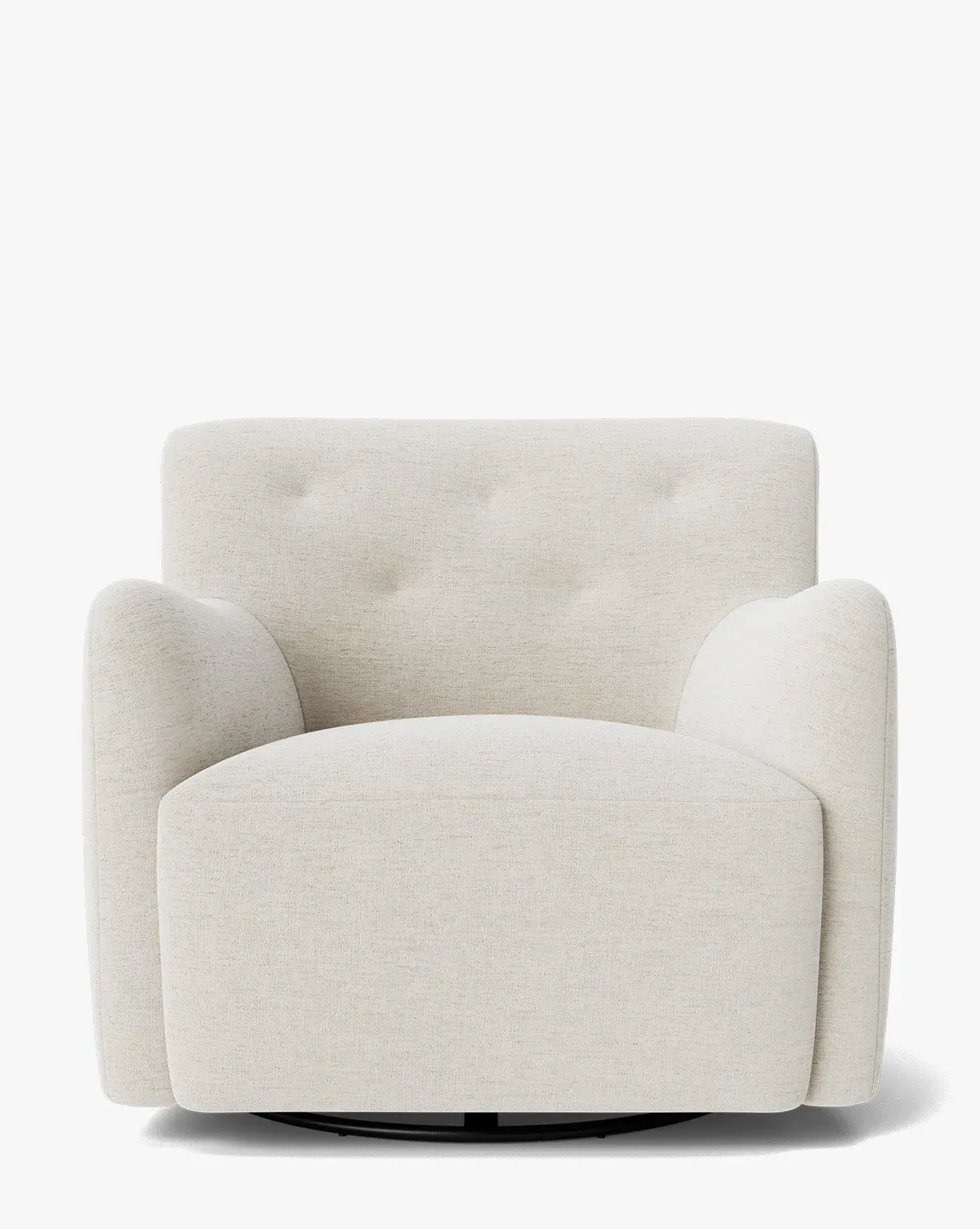 Magda Swivel Lounge Chair - Alabaster, Crypton product
