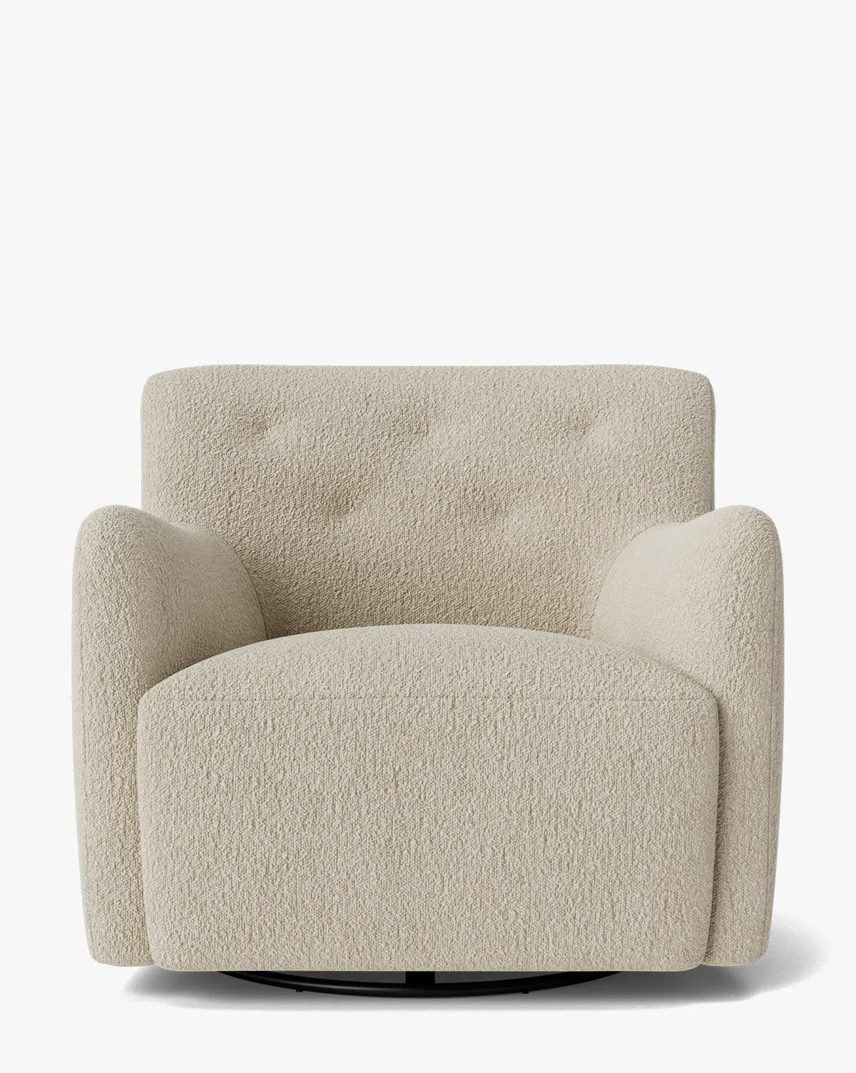 Magda Swivel Lounge Chair - Flax Boucle product