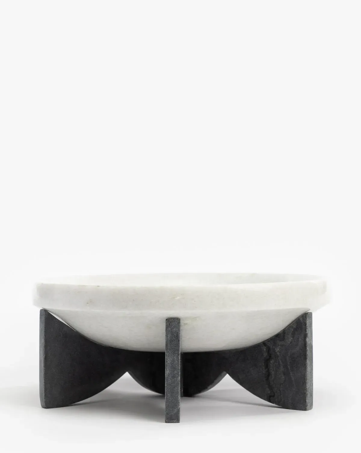 Mahoney Decorative Bowl - White, Marble product