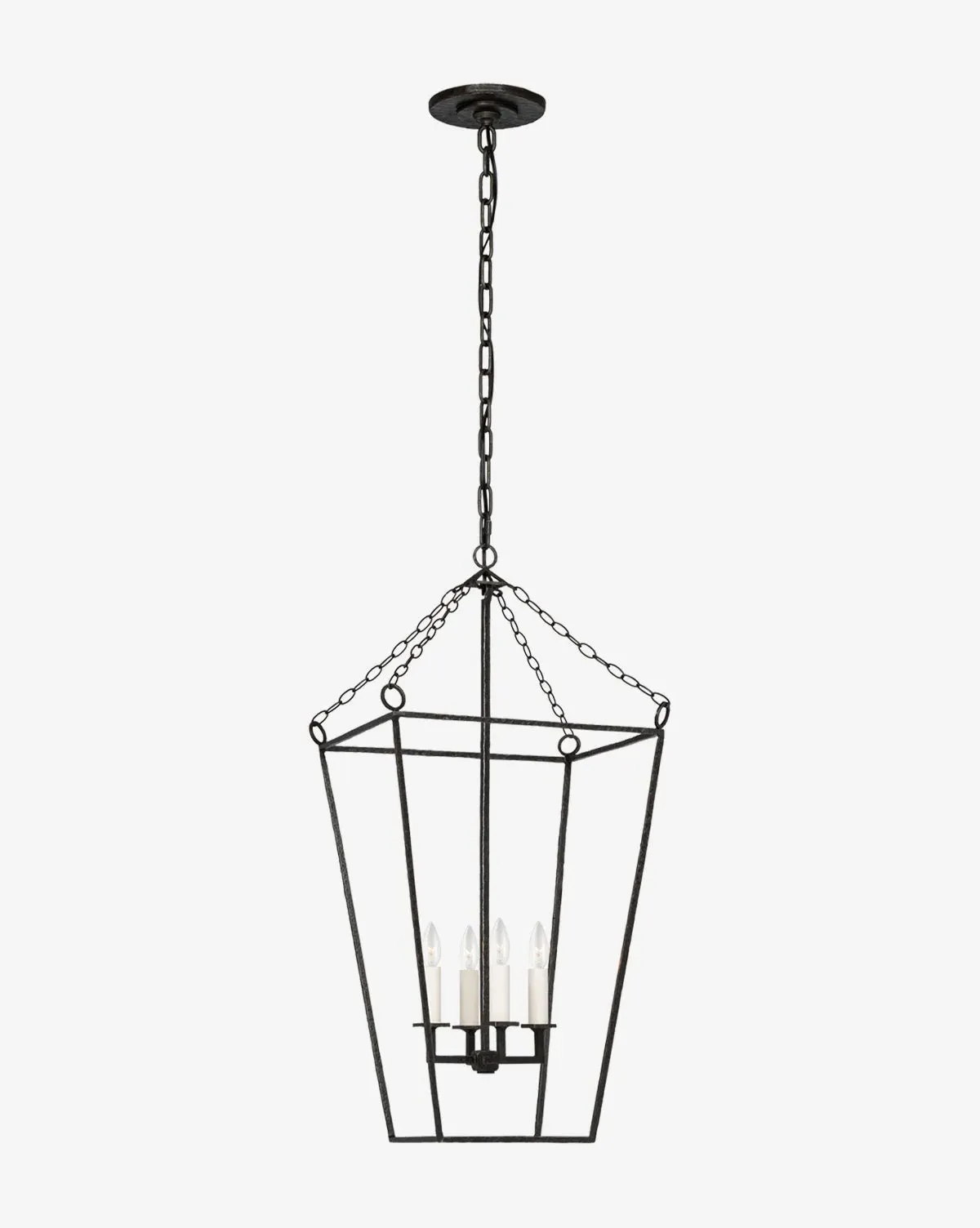 Malloy Open Frame Forged Lantern 14" - Aged Iron product