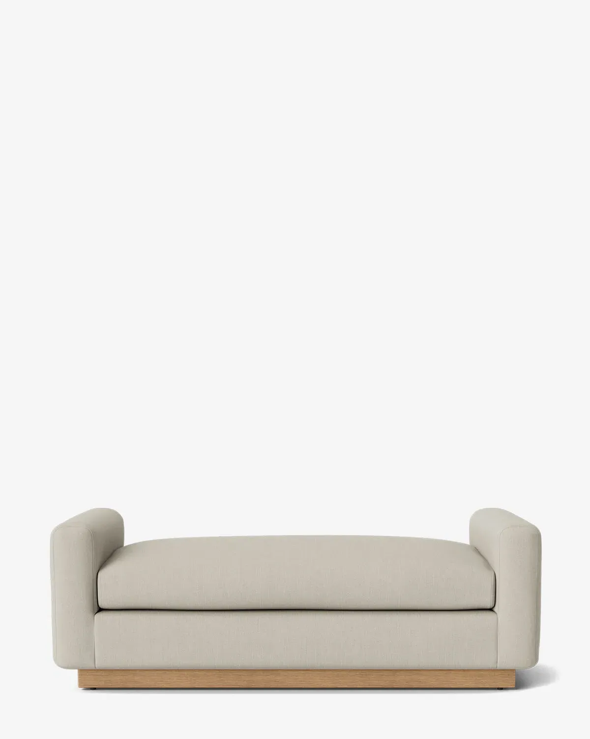 Mansfield Upholstered Bench - Basalt, Belgian Linen product