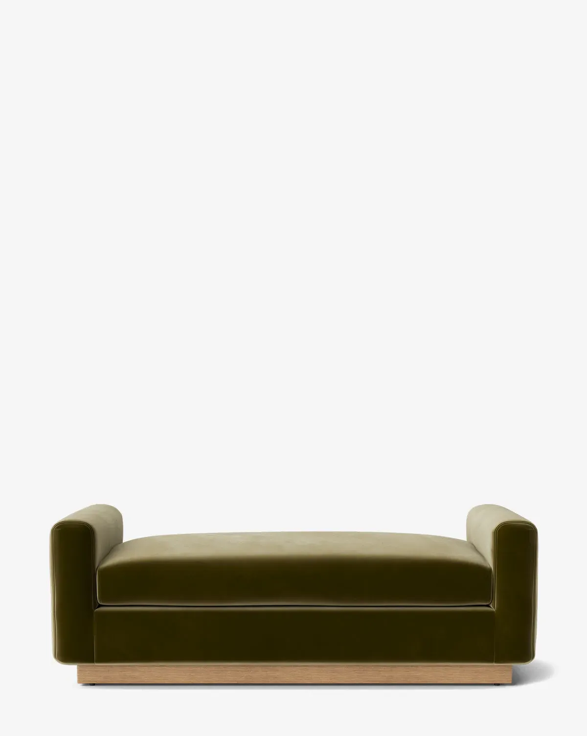 Mansfield Upholstered Bench - Olive, Velvet product