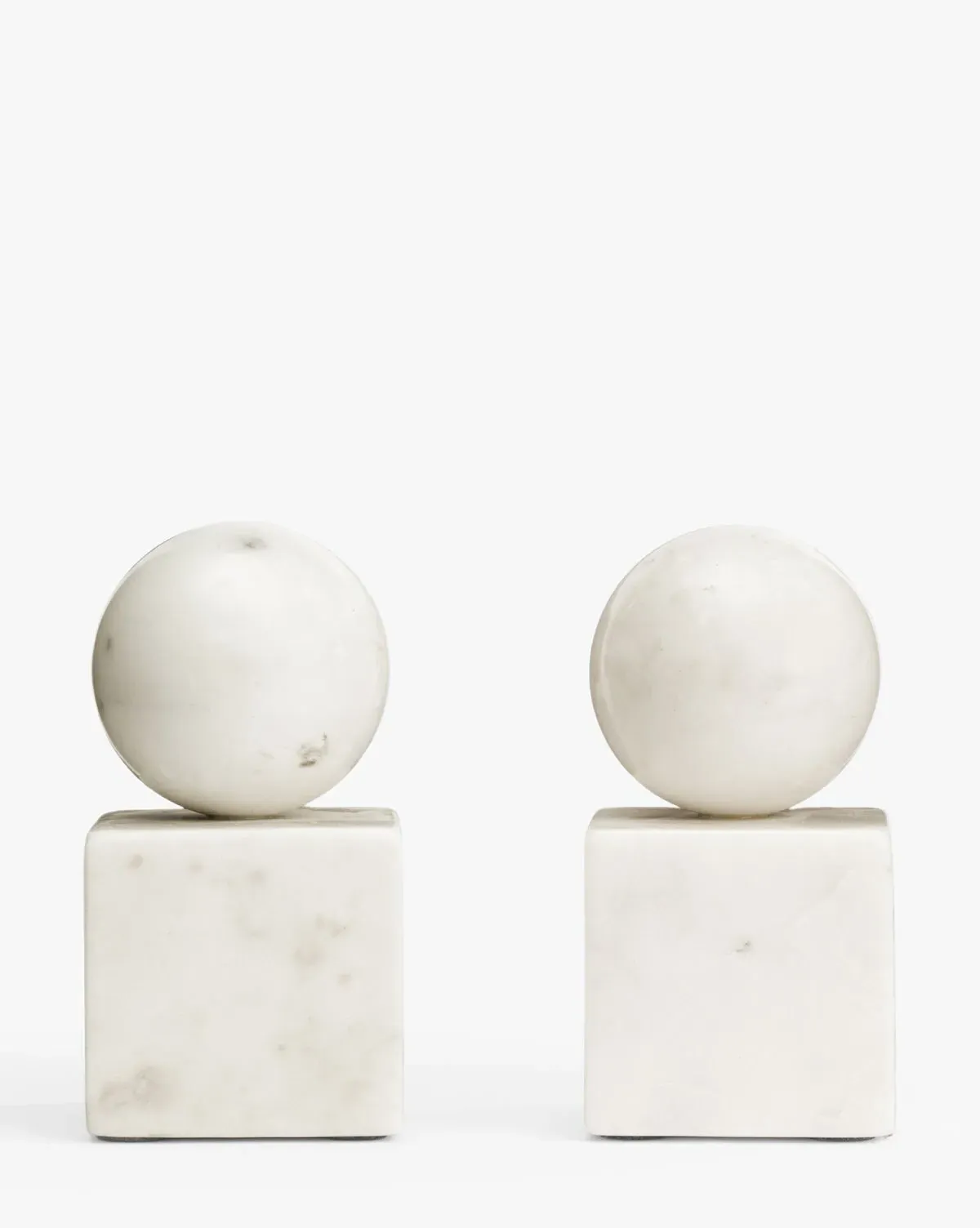 Marble Geometric Bookends Set of 2 - Marble product