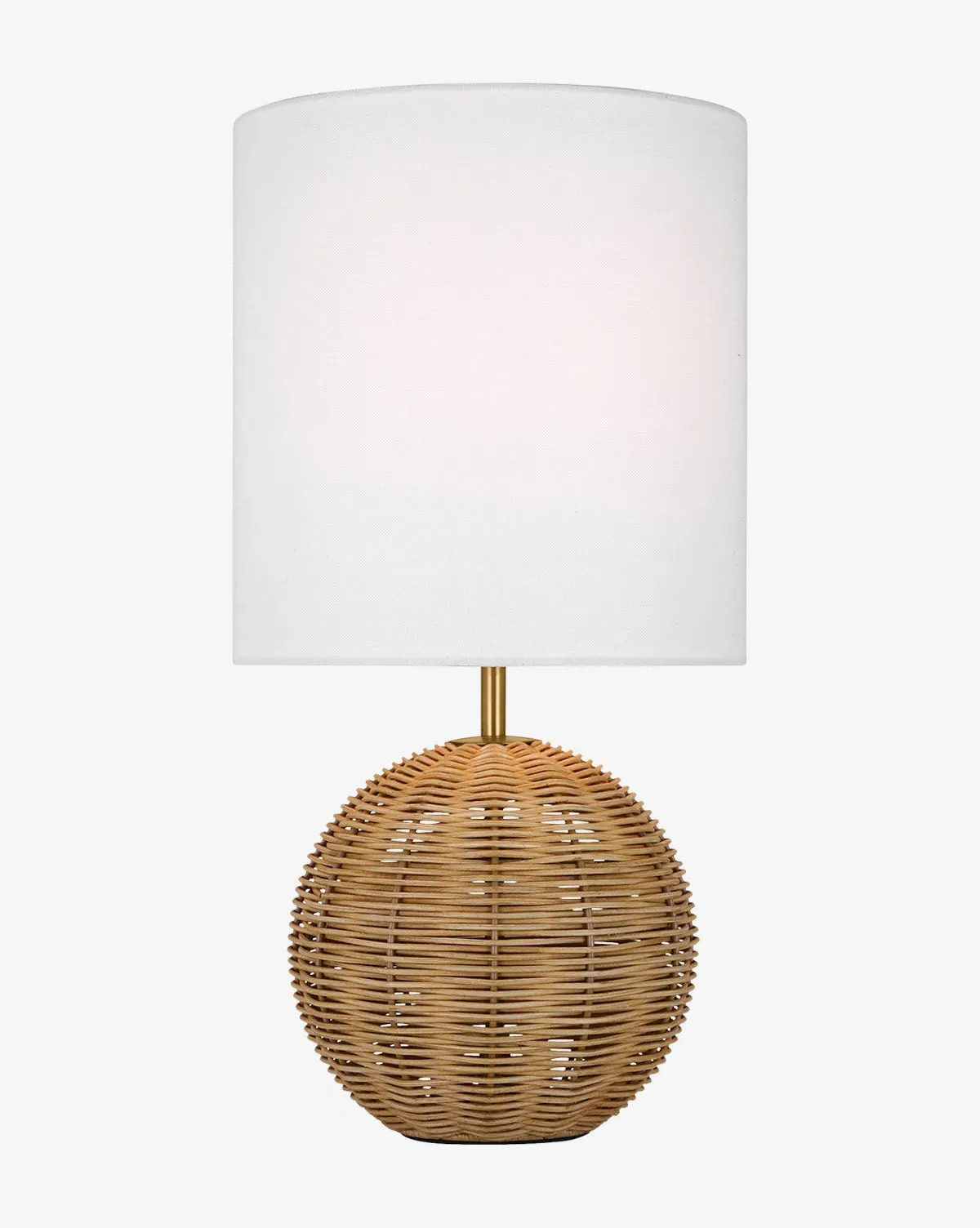 Mari Small Table Lamp - White, Rattan product