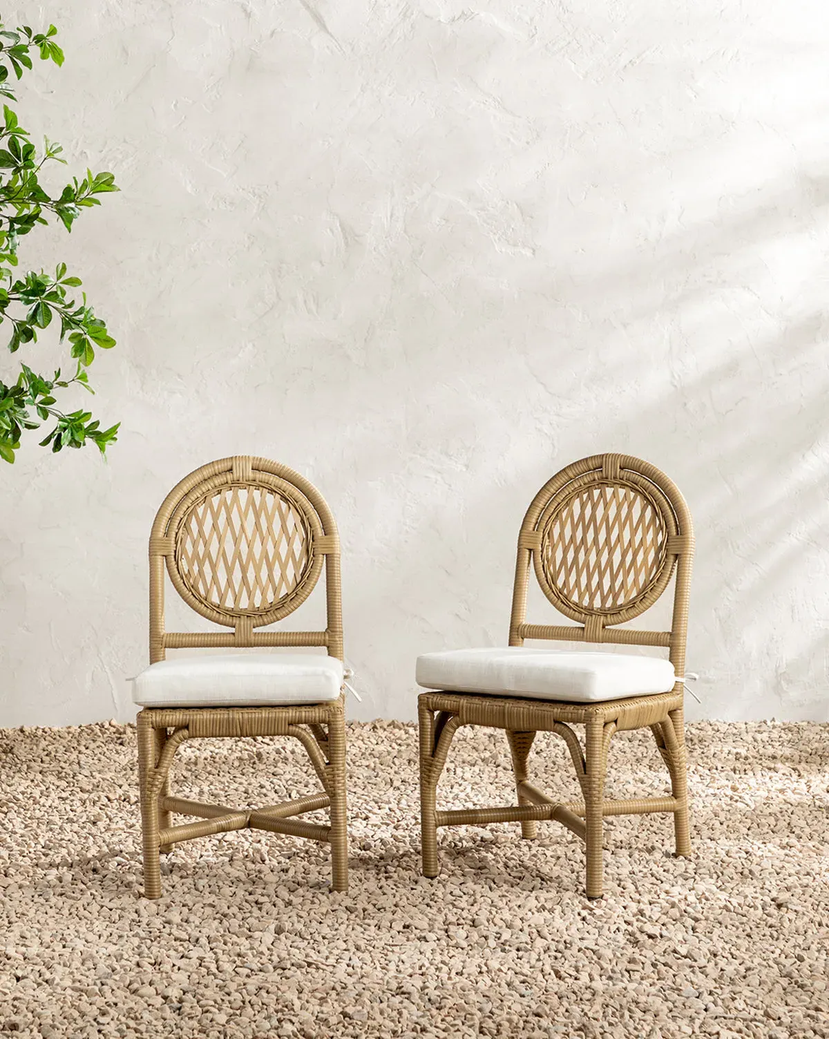 Marisol Indoor/Outdoor Dining Chair Set of 2 - Wicker product