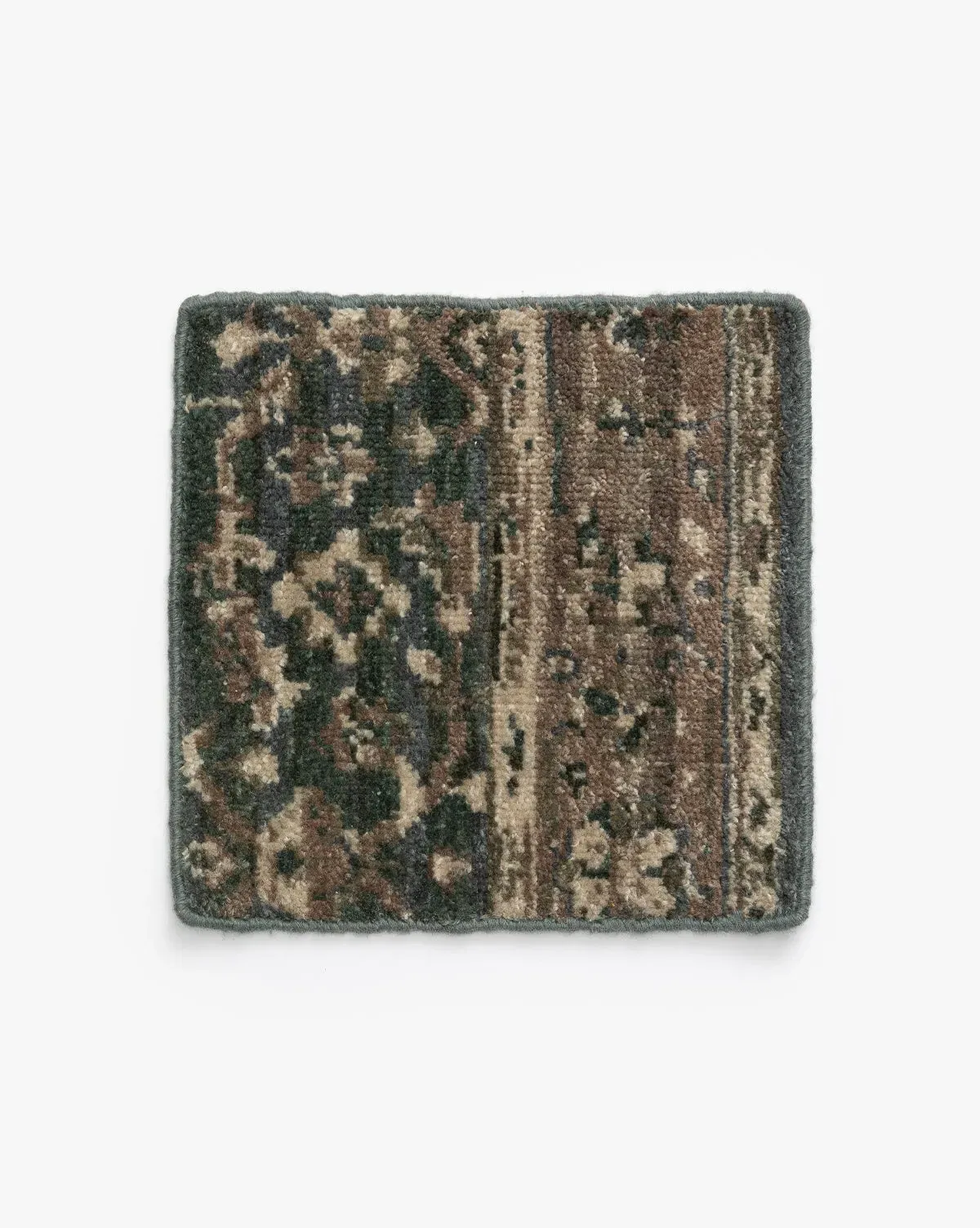 Marta Hand-Knotted Wool Rug Swatch - Grey, Blue product