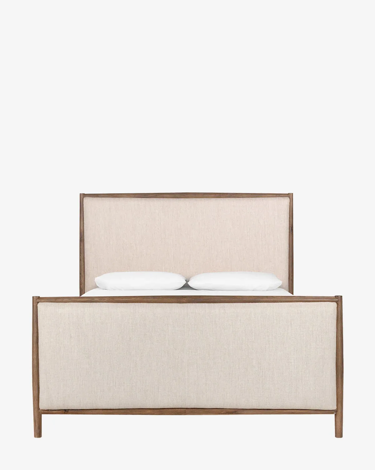 Maxen Queen Size Bed Frame - Oak, Fabric product