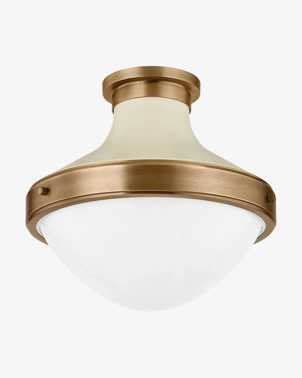 Maxton Flush Mount - Opal Glass, Brass product