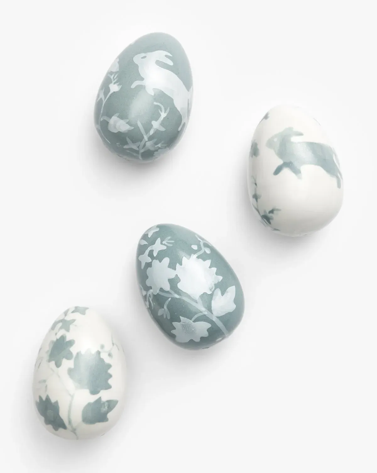Meadowlark Hand-Painted Ceramic Eggs Set of 4 product
