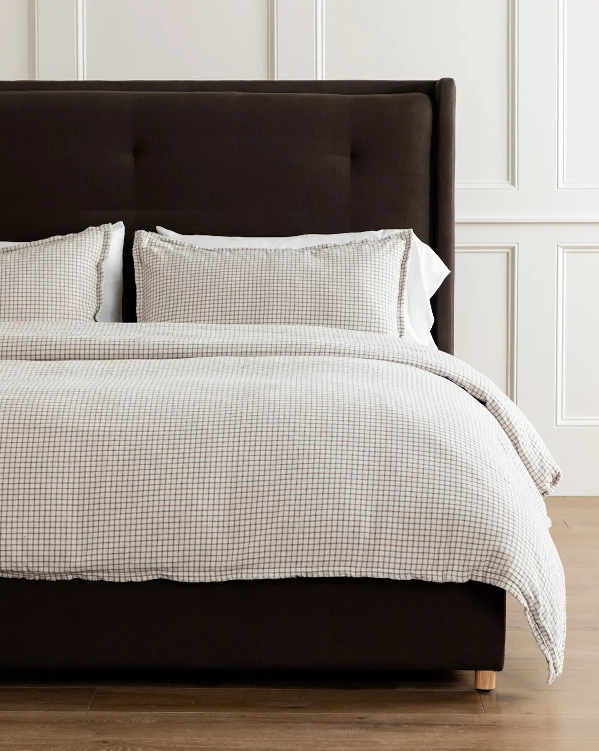 Mercer Plaid Full/Queen Duvet Cover - Brown, Cotton product
