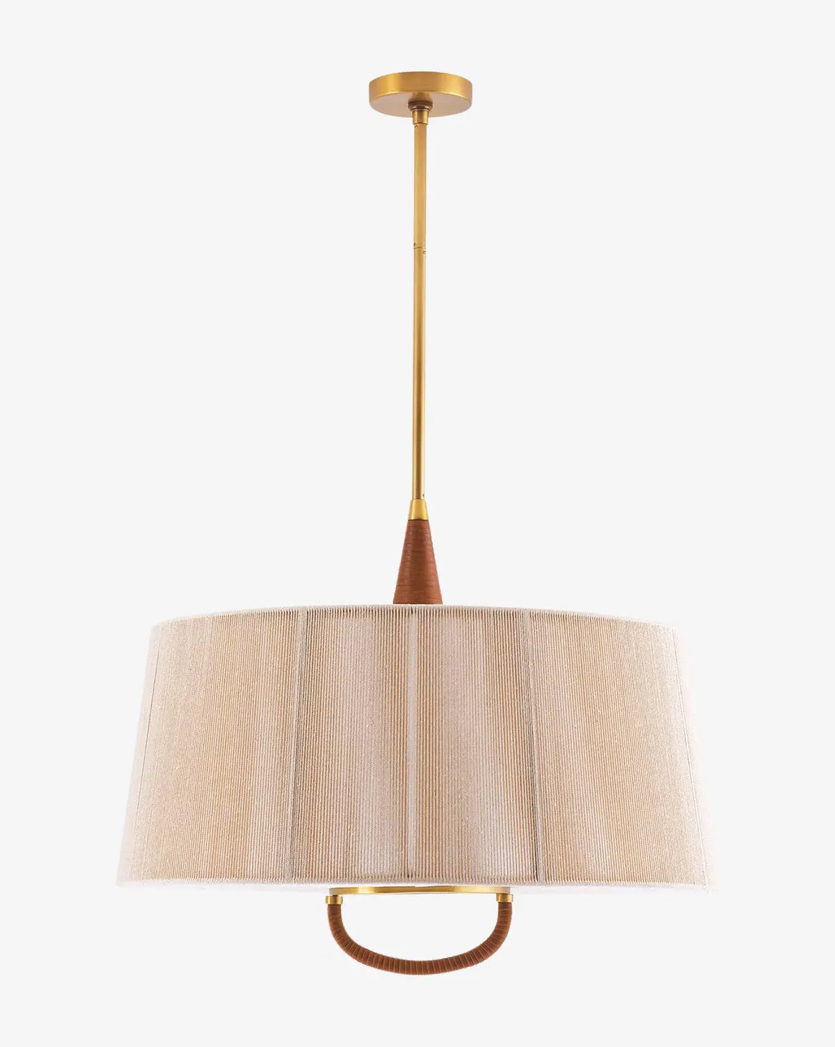 Middlebury Pendant Light - Natural, Cotton String & Antique Brass product